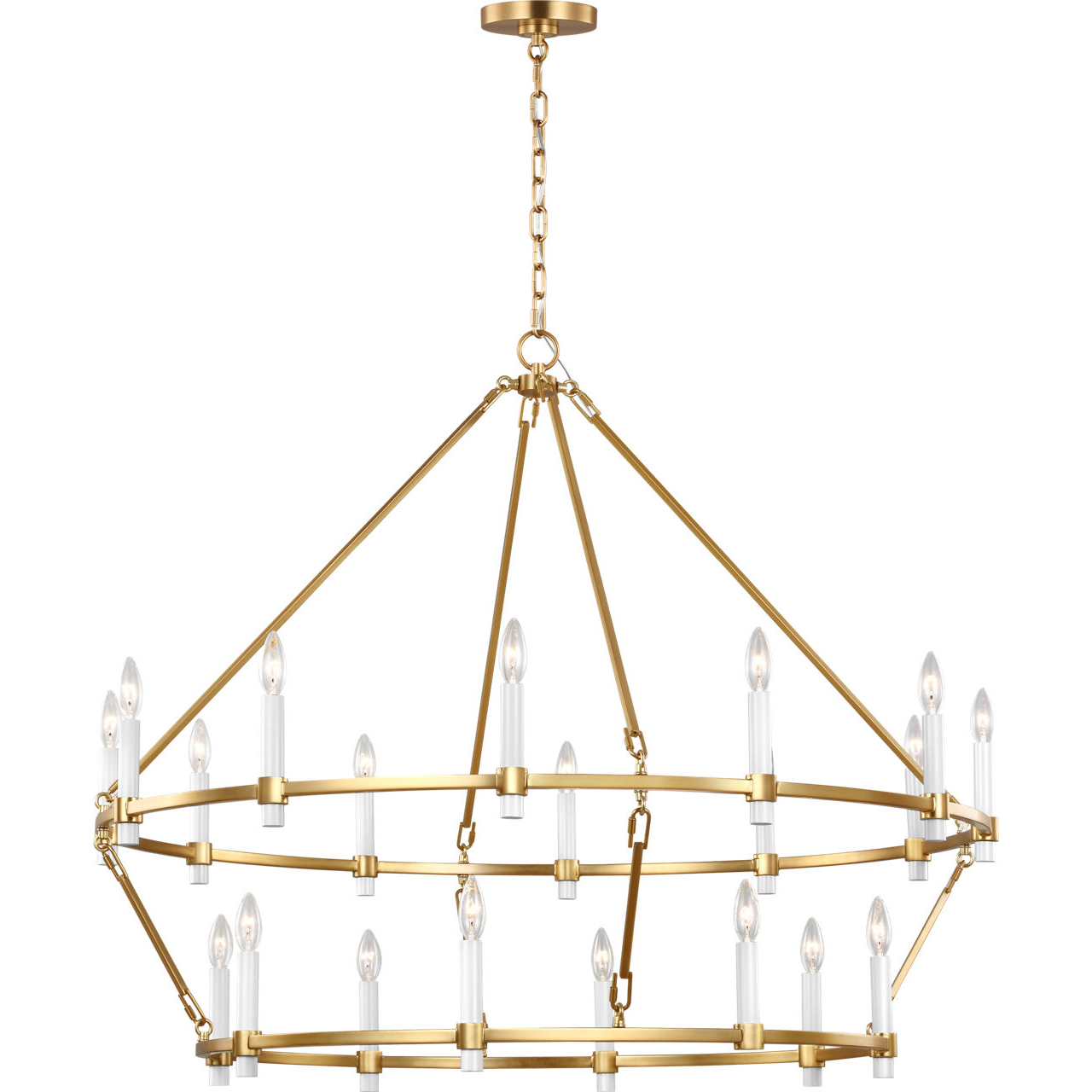 C&M by Chapman & Myers Marston 20 Light 45 inch Burnished Brass Chandelier Ceiling Light