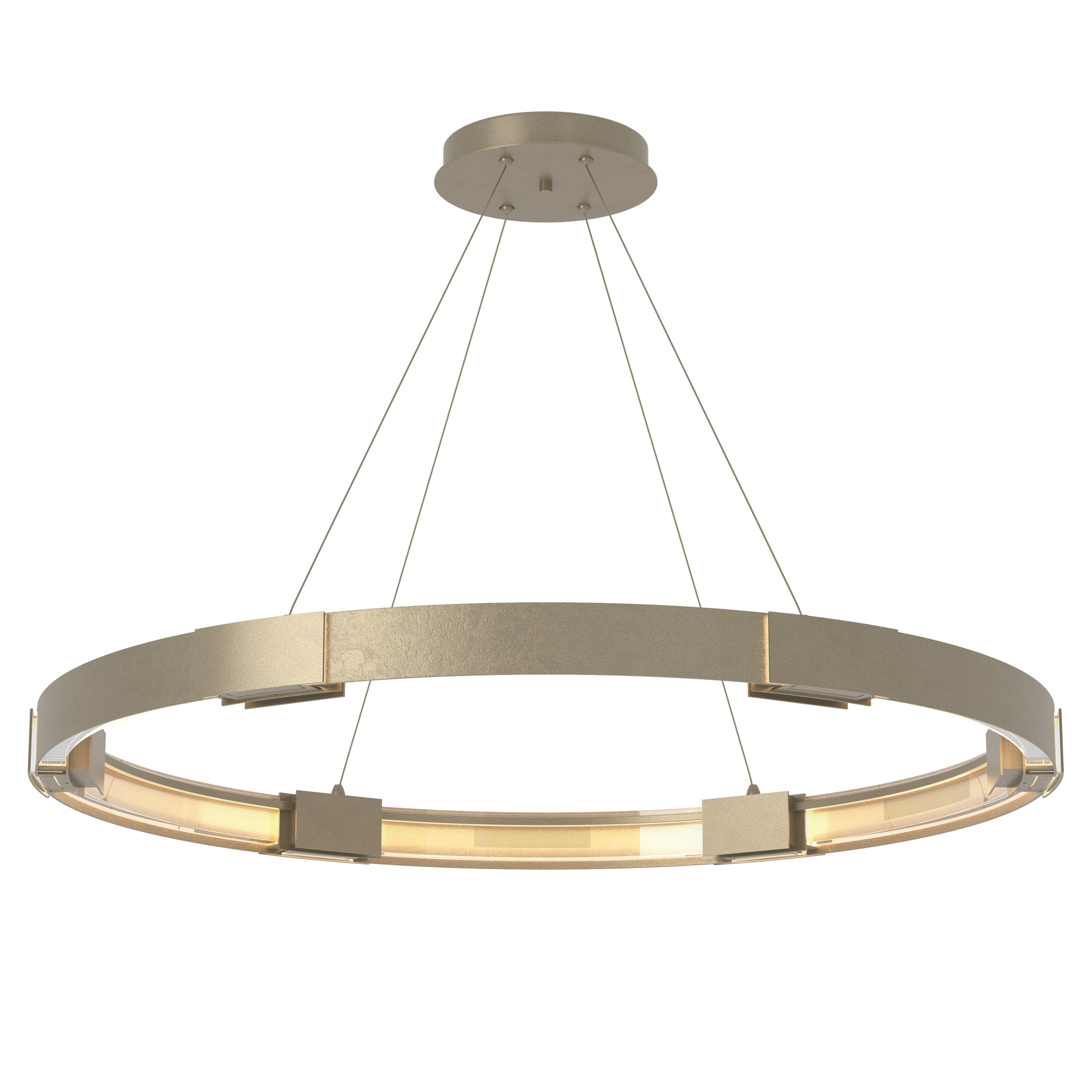 Aura LED 48 inch Soft Gold Pendant Ceiling Light, Large