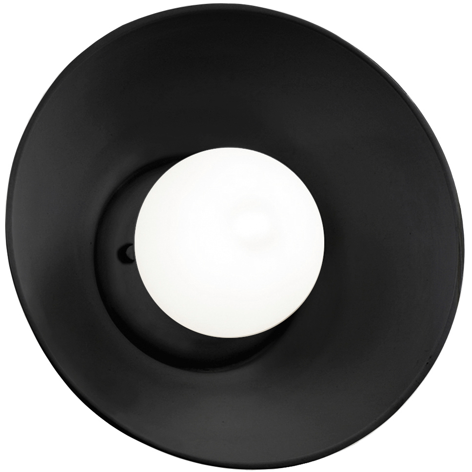 Ambiance Collection 1 Light 10 inch Gloss Black Wall Sconce Wall Light