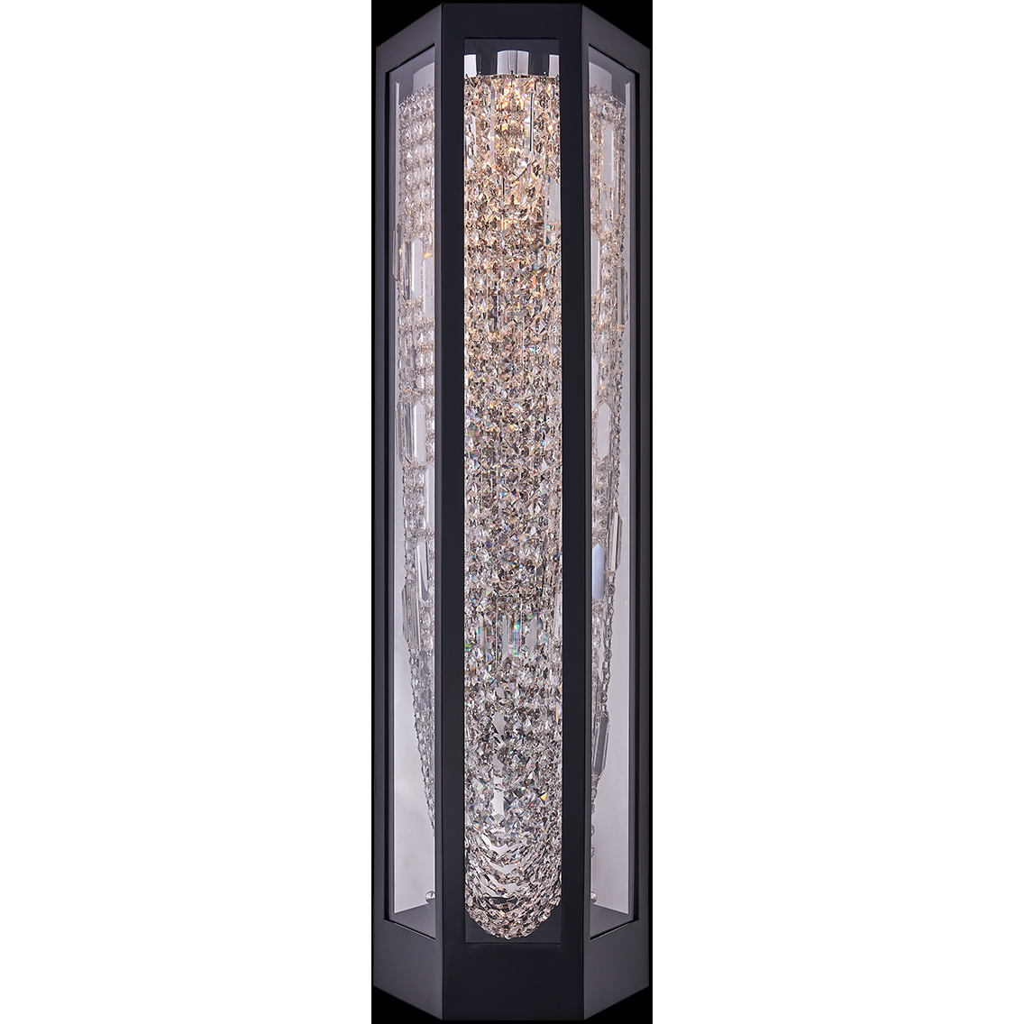 Strati Esterno 34 inch Matte Black Fluorocarbon Outdoor Wall Sconce in Matte Black (Fluorocarbon)