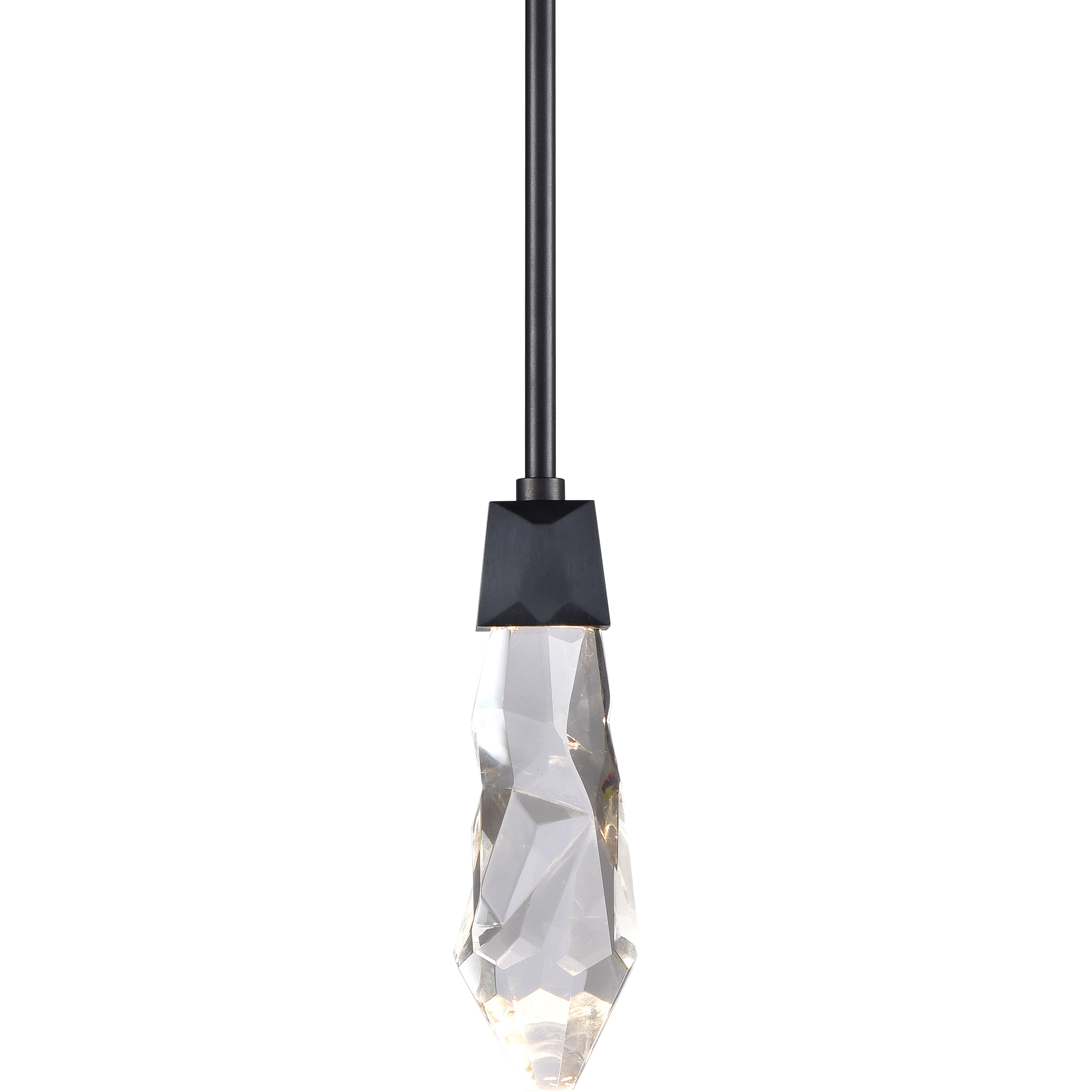 Angelus 1 Light 5.5 inch Satin Brushed Black Mini Pendant Ceiling Light