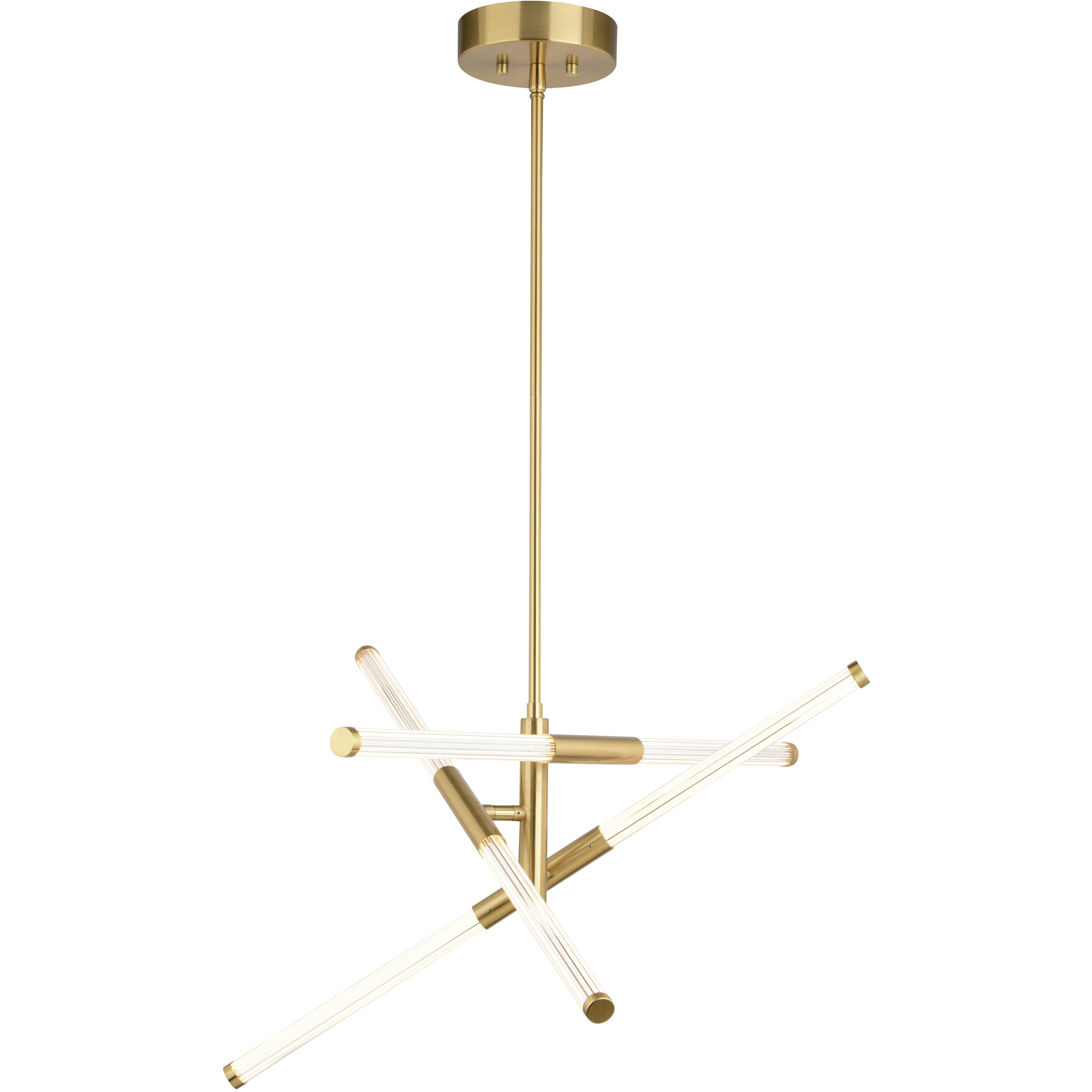Avalon 3 Light 27 inch Muted Brass Pendant Ceiling Light