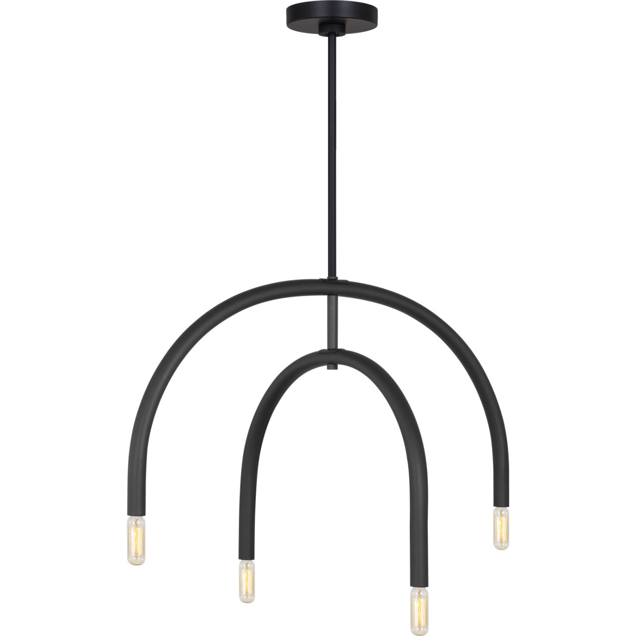Drew & Jonathan Hadden 4 Light 22 inch Midnight Black Chandelier Ceiling Light