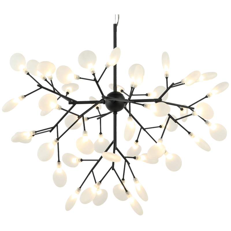 Hydrangea Bloom LED 35.38 inch Matte Black Pendant Ceiling Light
