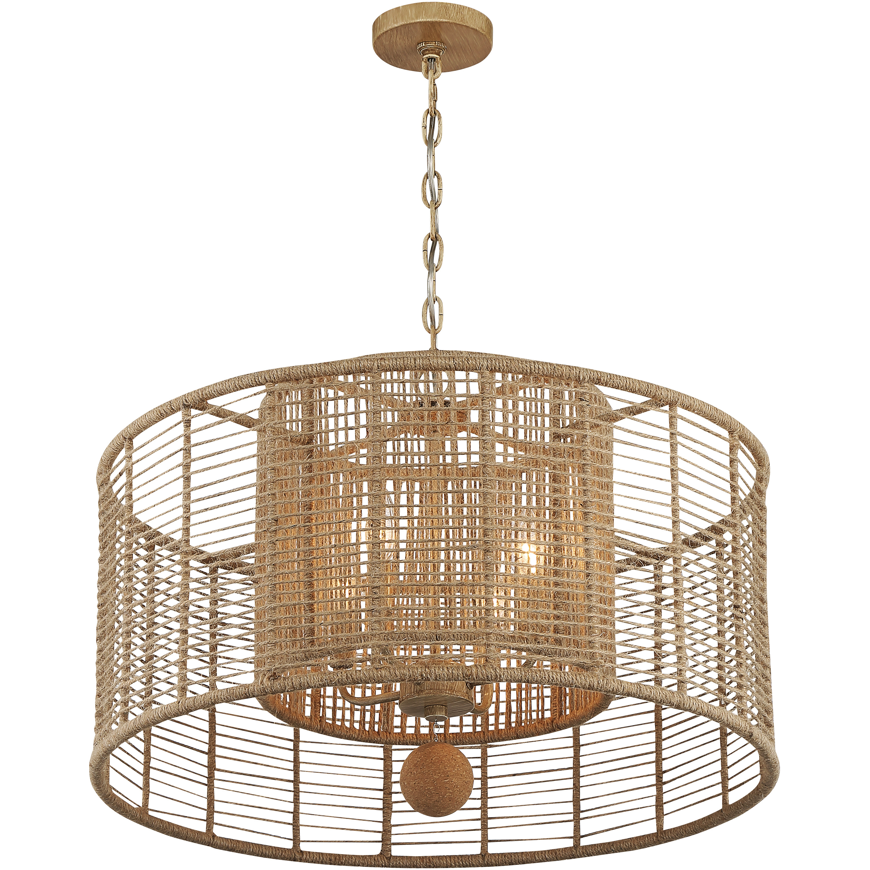 Jayna 4 Light 25 inch Burnished Silver Chandelier Ceiling Light