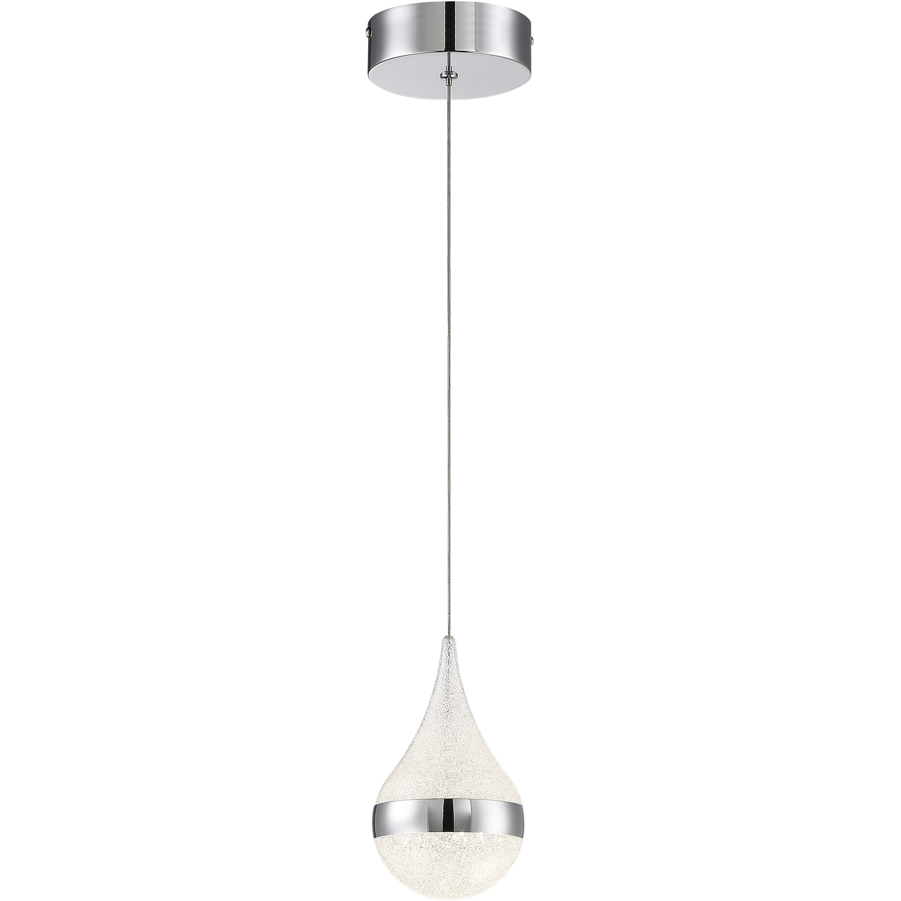 Moonshot LED 4.75 inch Chrome Mini Pendant Ceiling Light