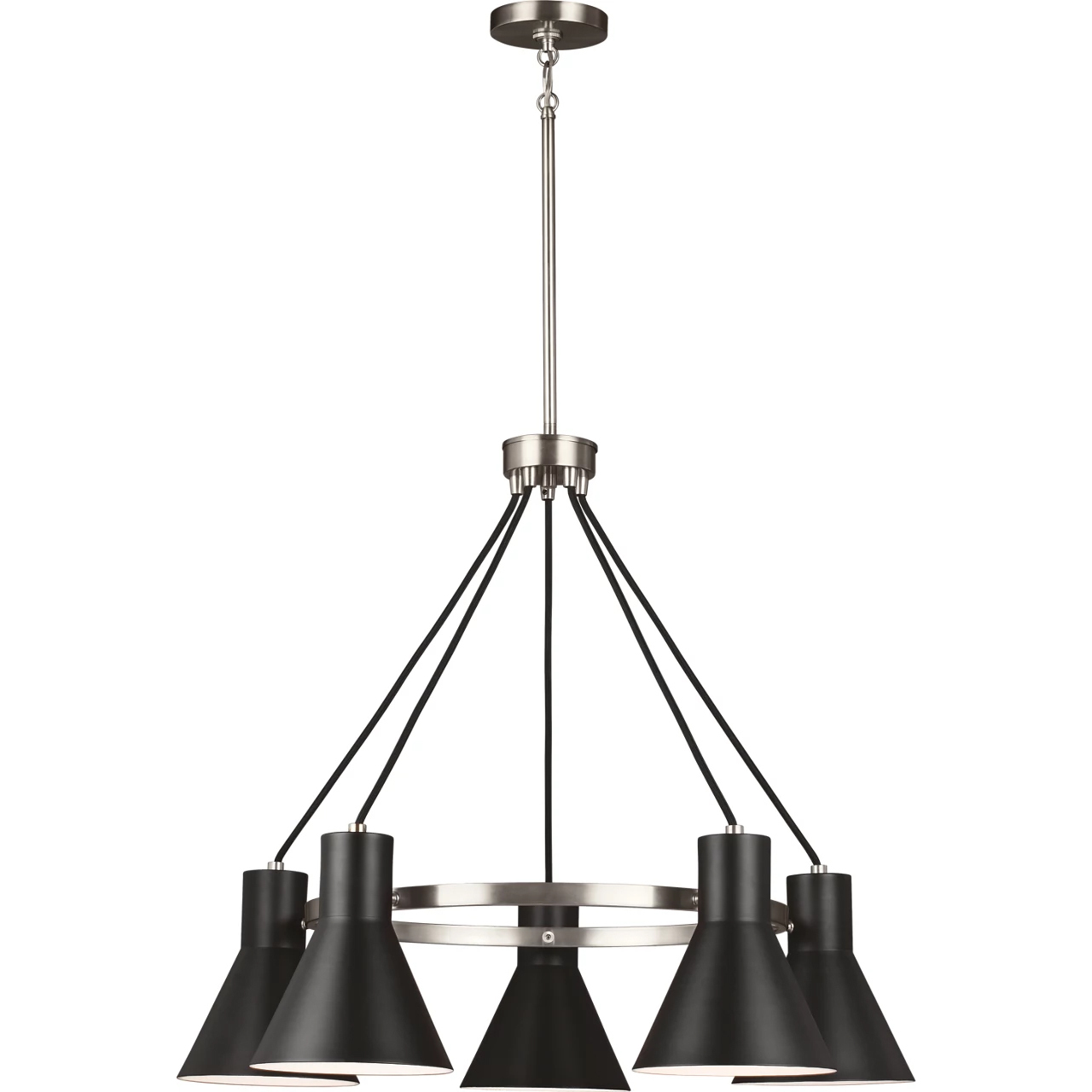 Towner 5 Light 29 inch Brushed Nickel Chandelier Ceiling Light