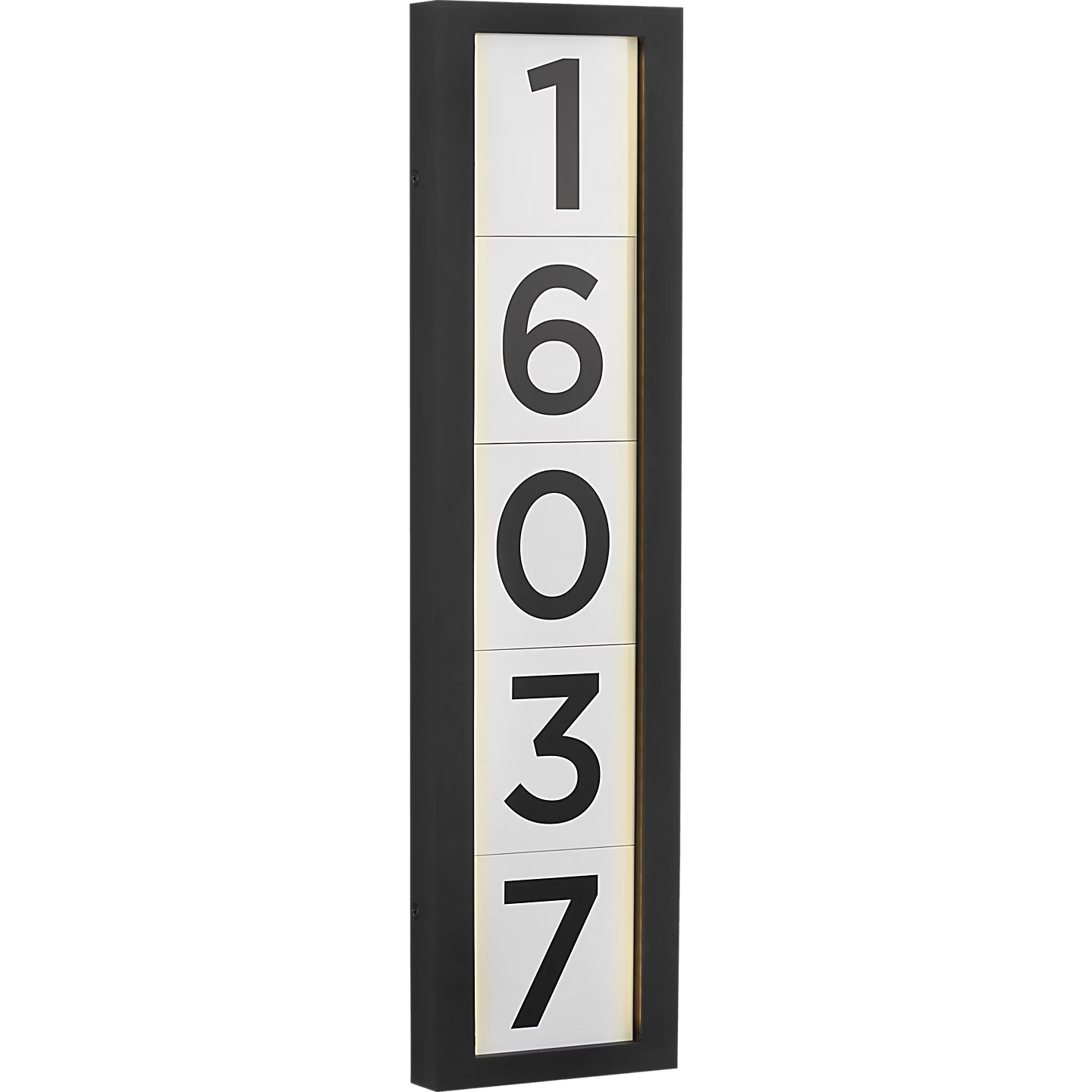 Address Light LED 5.43 inch Textured Black Address Light