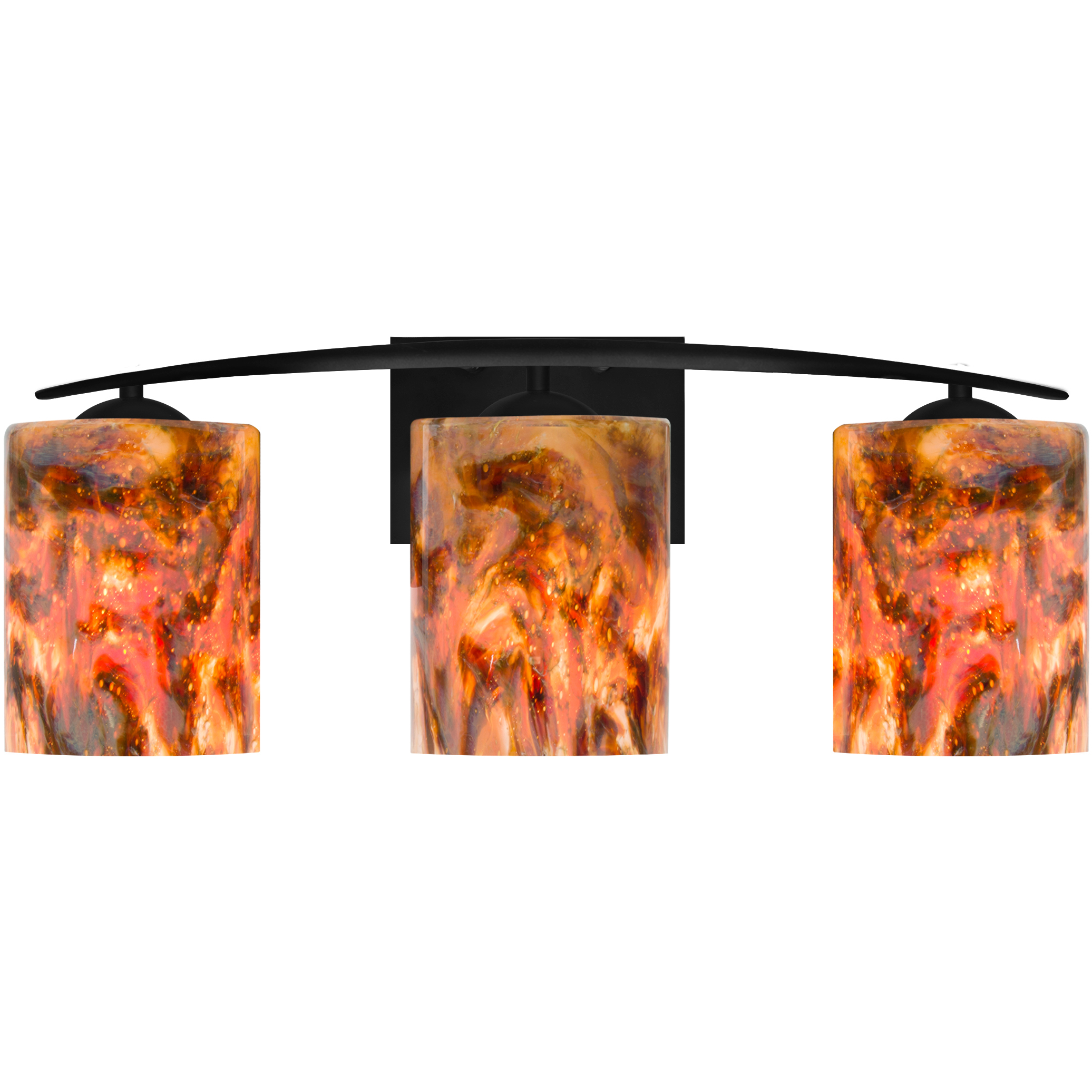 Lava 3 Light 23 inch Black Vanity Light Wall Light