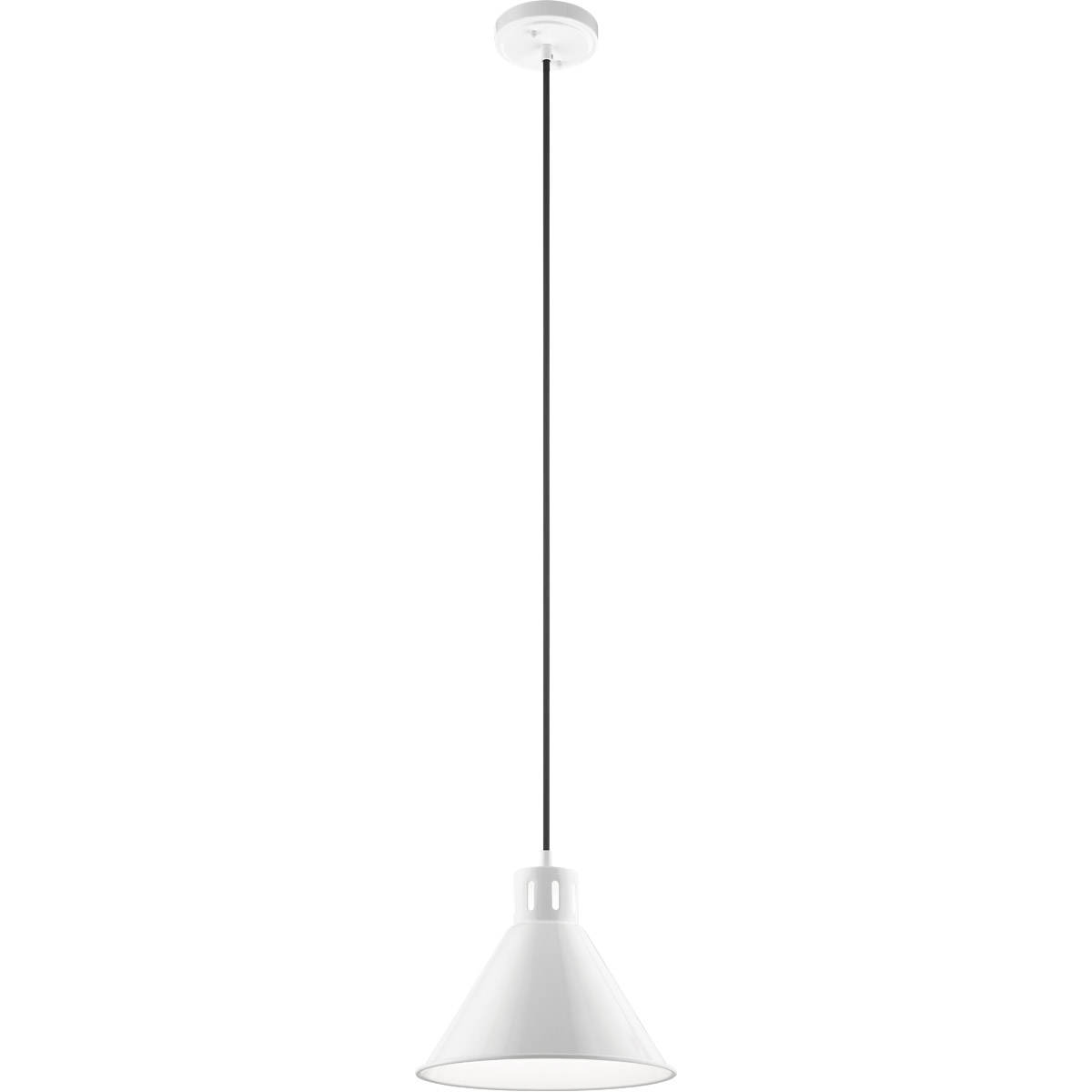 Zailey 1 Light 10.75 inch White Pendant Ceiling Light