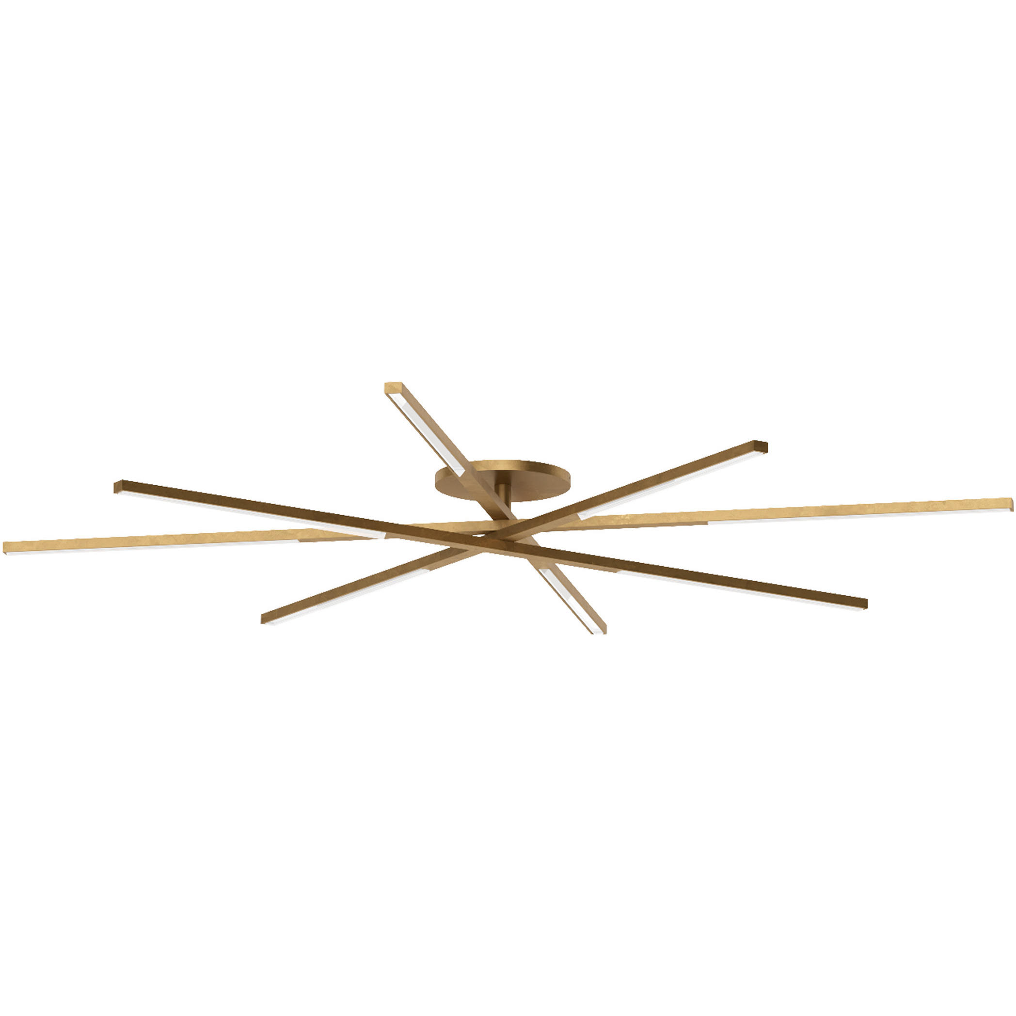 Sean Lavin Cityscape 8 Light 47.8 inch Hand Rubbed Antique Brass Flush Mount Ceiling Light