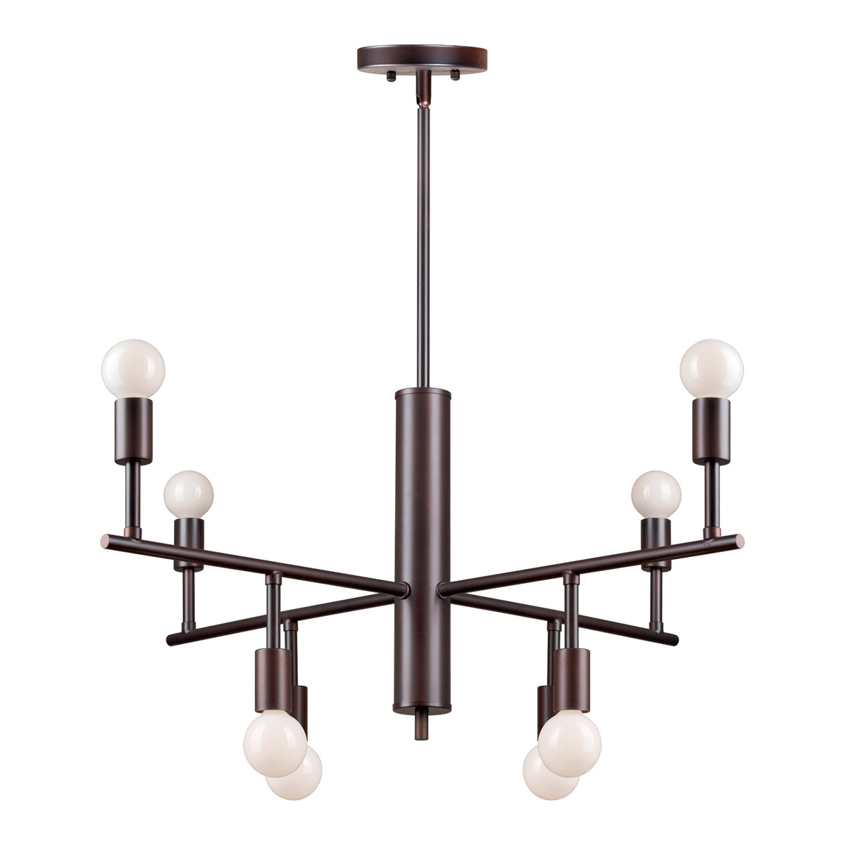 Signature 8 Light 28 inch Antique Bronze Chandelier Ceiling Light