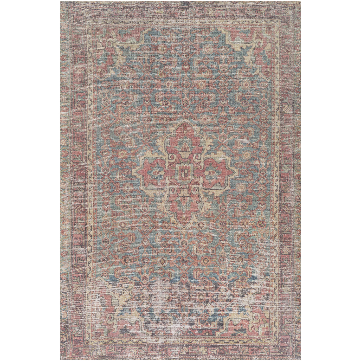 Unique 48 X 30 inch Cream/Camel/Dark Green/Emerald/Khaki Rugs, Rectangle
