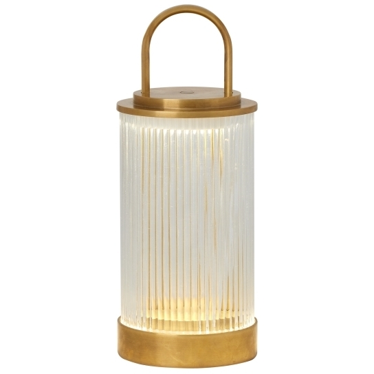 Sean Lavin Tawa 11 inch 2.2 watt Natural Brass Outdoor Rechargeable Table Lamp