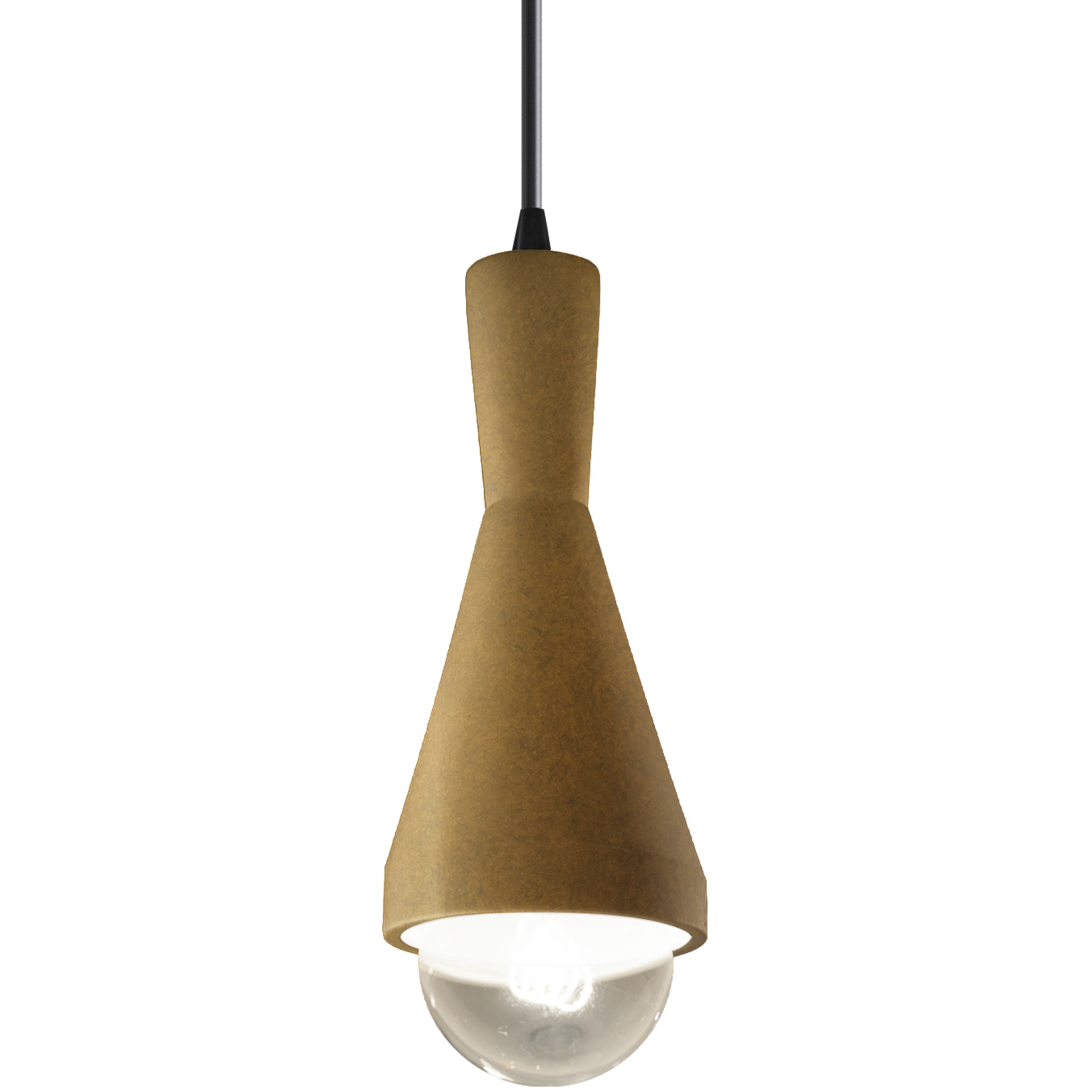 Radiance Collection - Erlen 1 Light 4.75 inch Antique Gold and Matte Black Pendant Ceiling Light in Replaceable Bulb, Form+Finish+Function