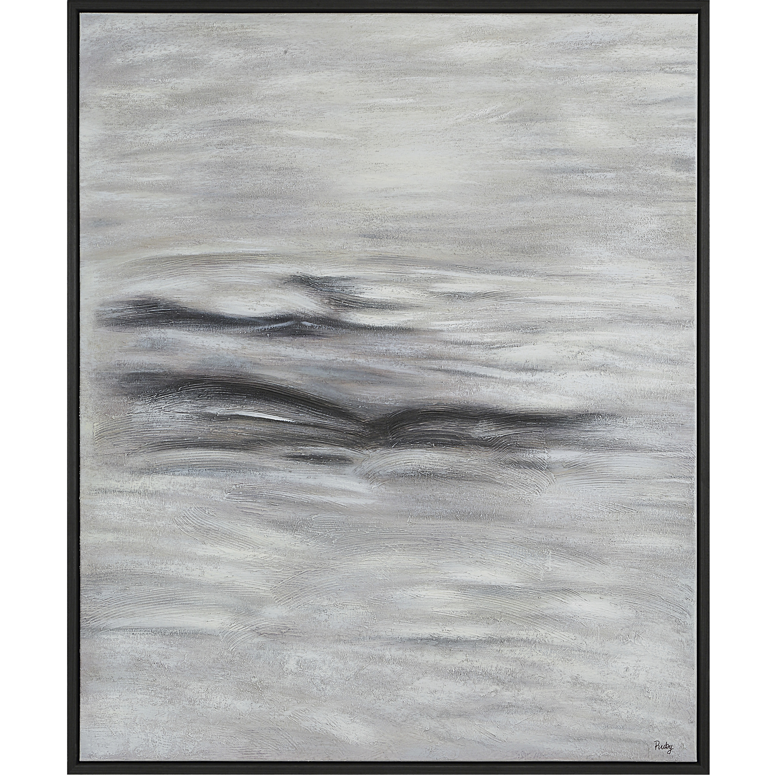 Baelish Dark Grey Canvas Art