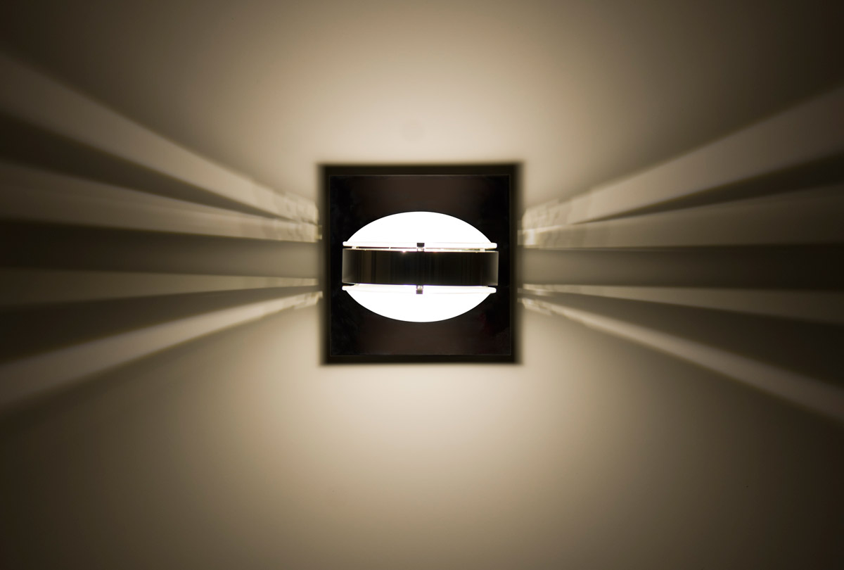 Optos LED 5 inch Chrome Wall Sconce Wall Light in Frost Glass