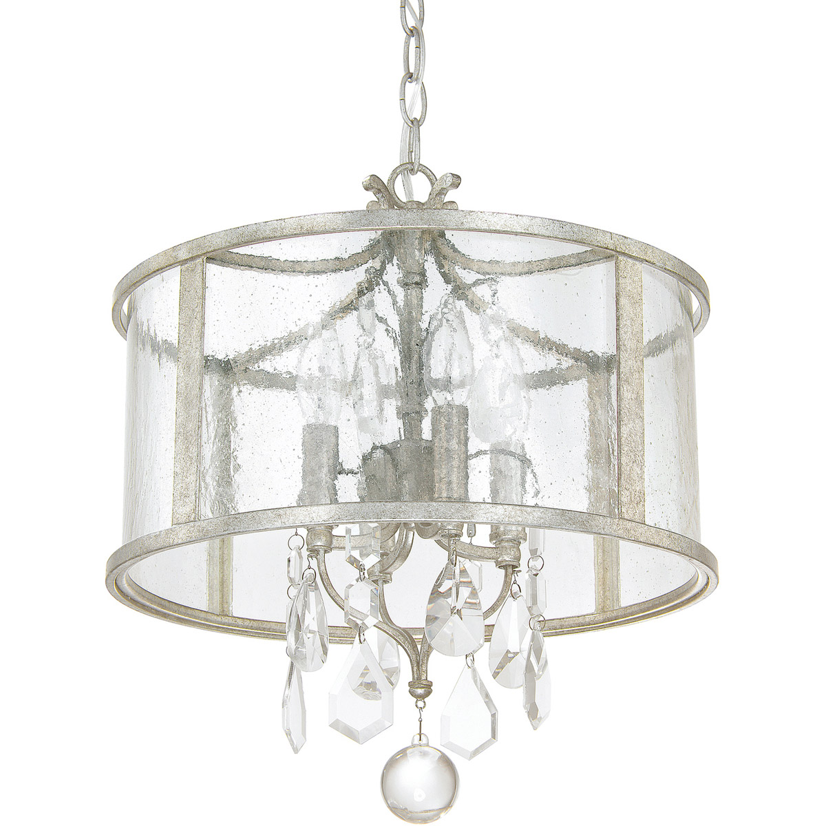 Blakely 4 Light 15 inch Antique Silver Pendant Ceiling Light