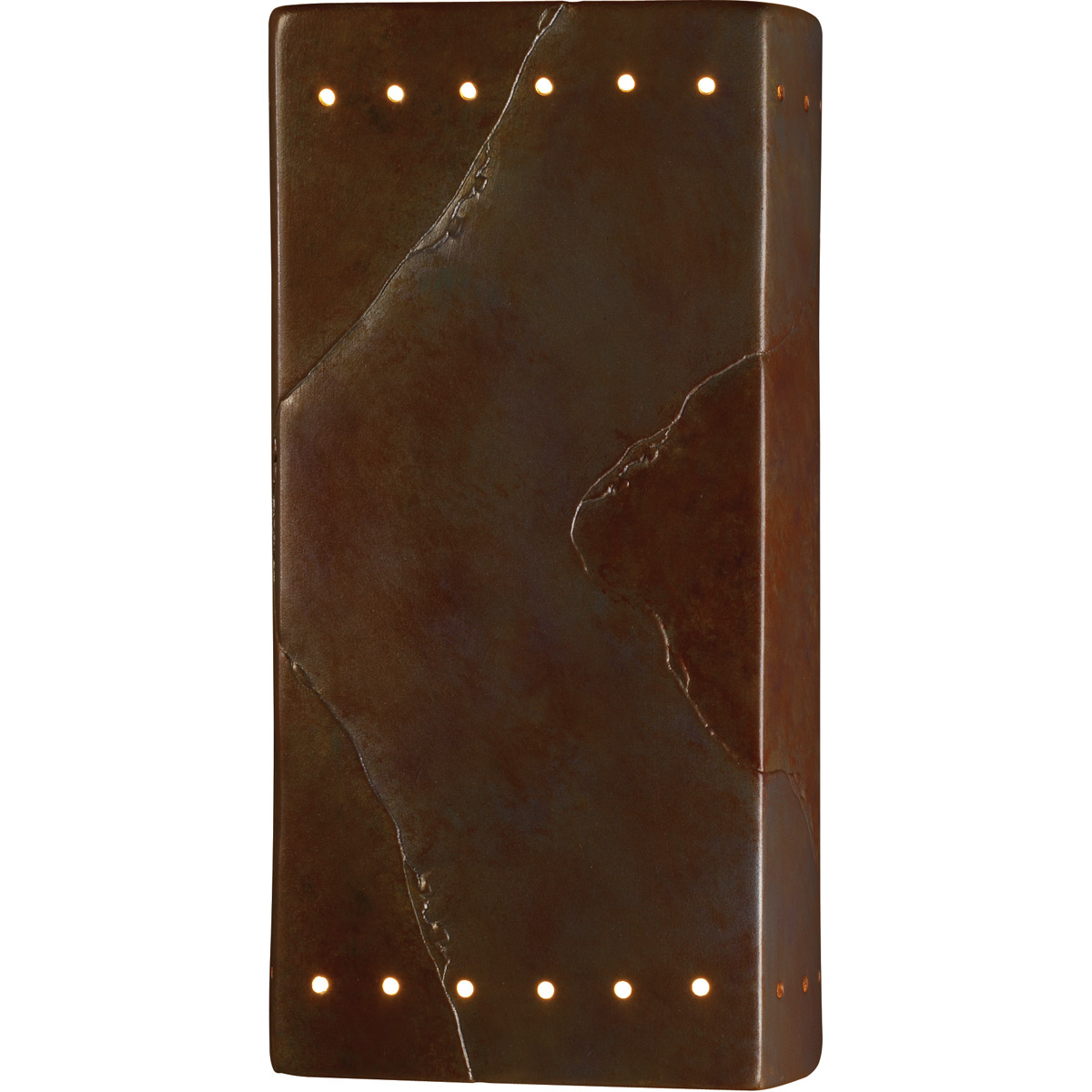 Ambiance LED 7 inch Tierra Red Slate ADA Wall Sconce Wall Light