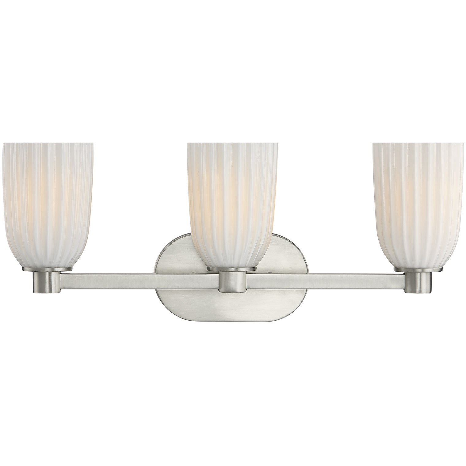Baldwin 3 Light 23 inch Satin Nickel Bathroom Vanity Light Wall Light, Essentials