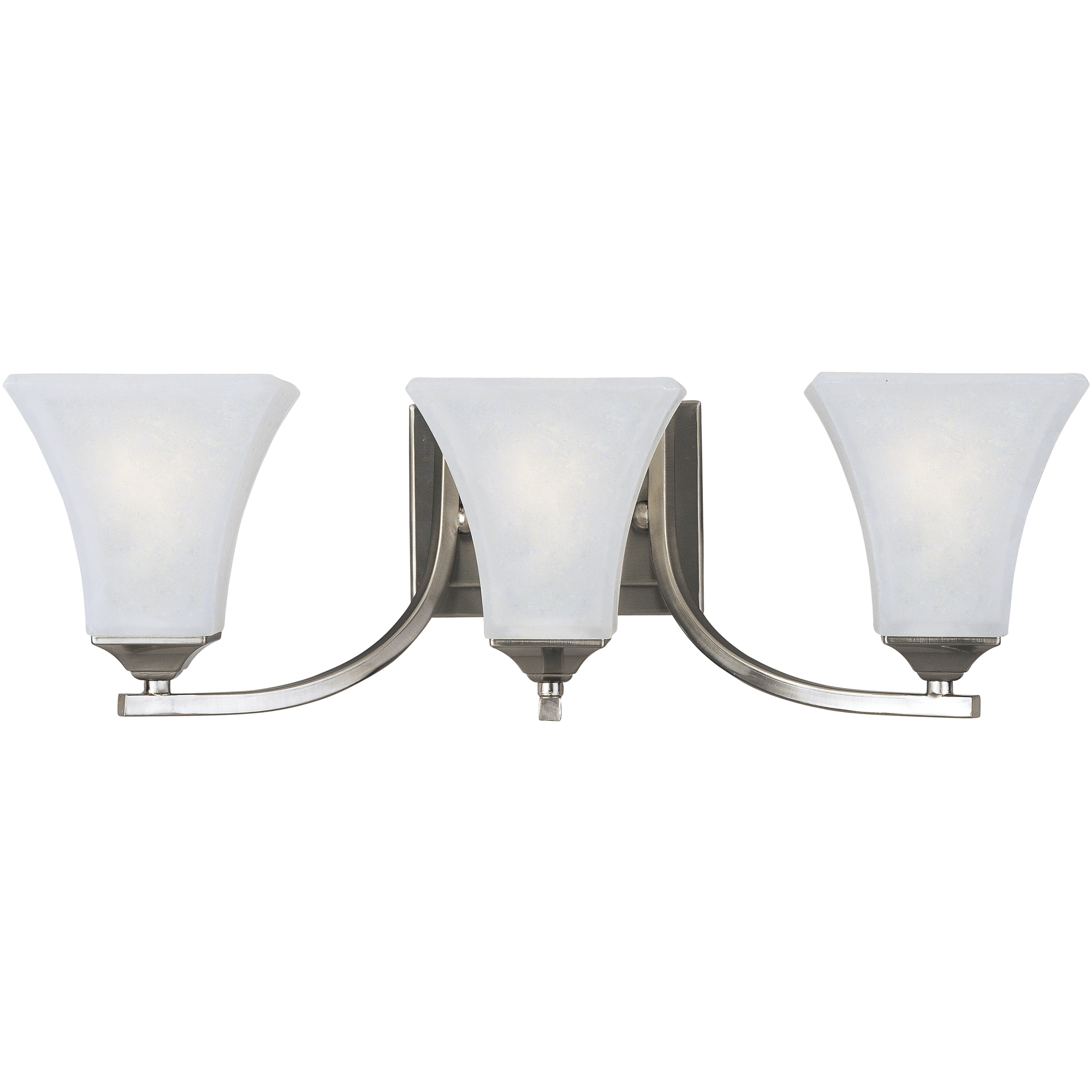 Aurora 3 Light 21.5 inch Satin Nickel Bath Vanity Wall Light