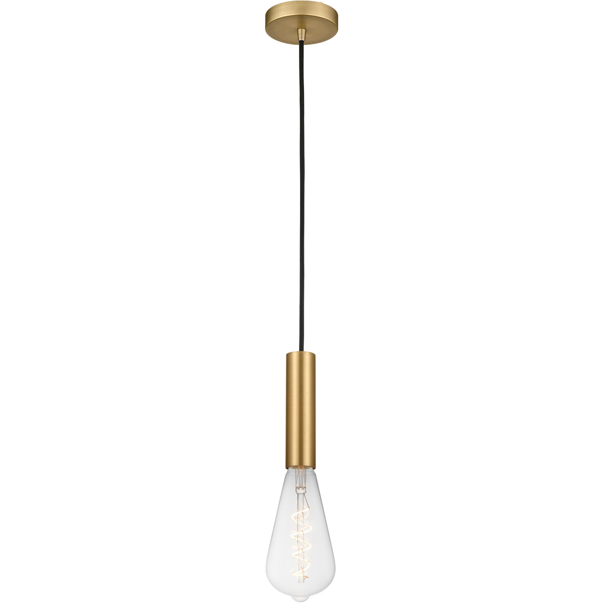 Ballston Edison LED 3.75 inch Satin Gold Mini Pendant Ceiling Light