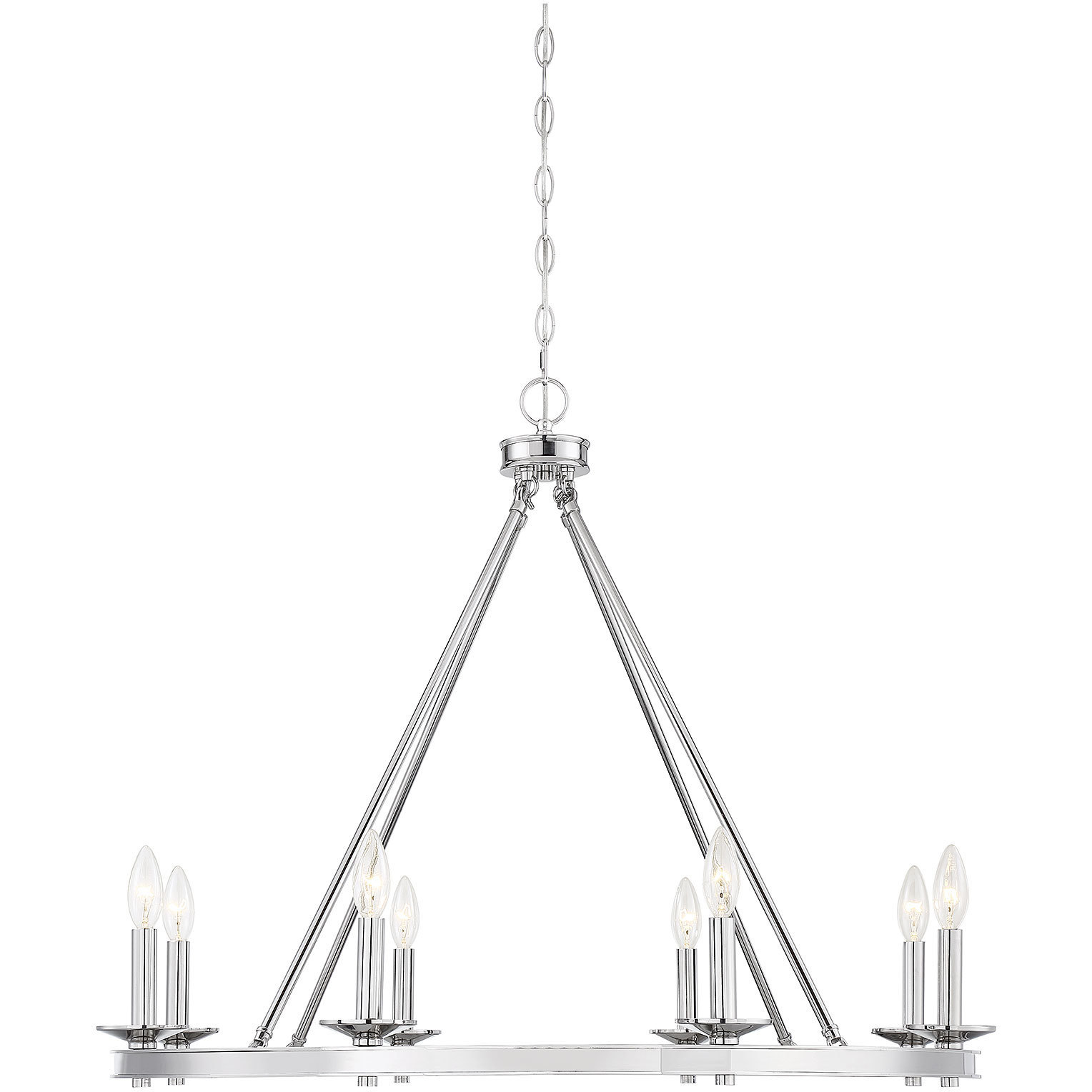 Middleton 8 Light 33 inch Polished Nickel Chandelier Ceiling Light, Essentials