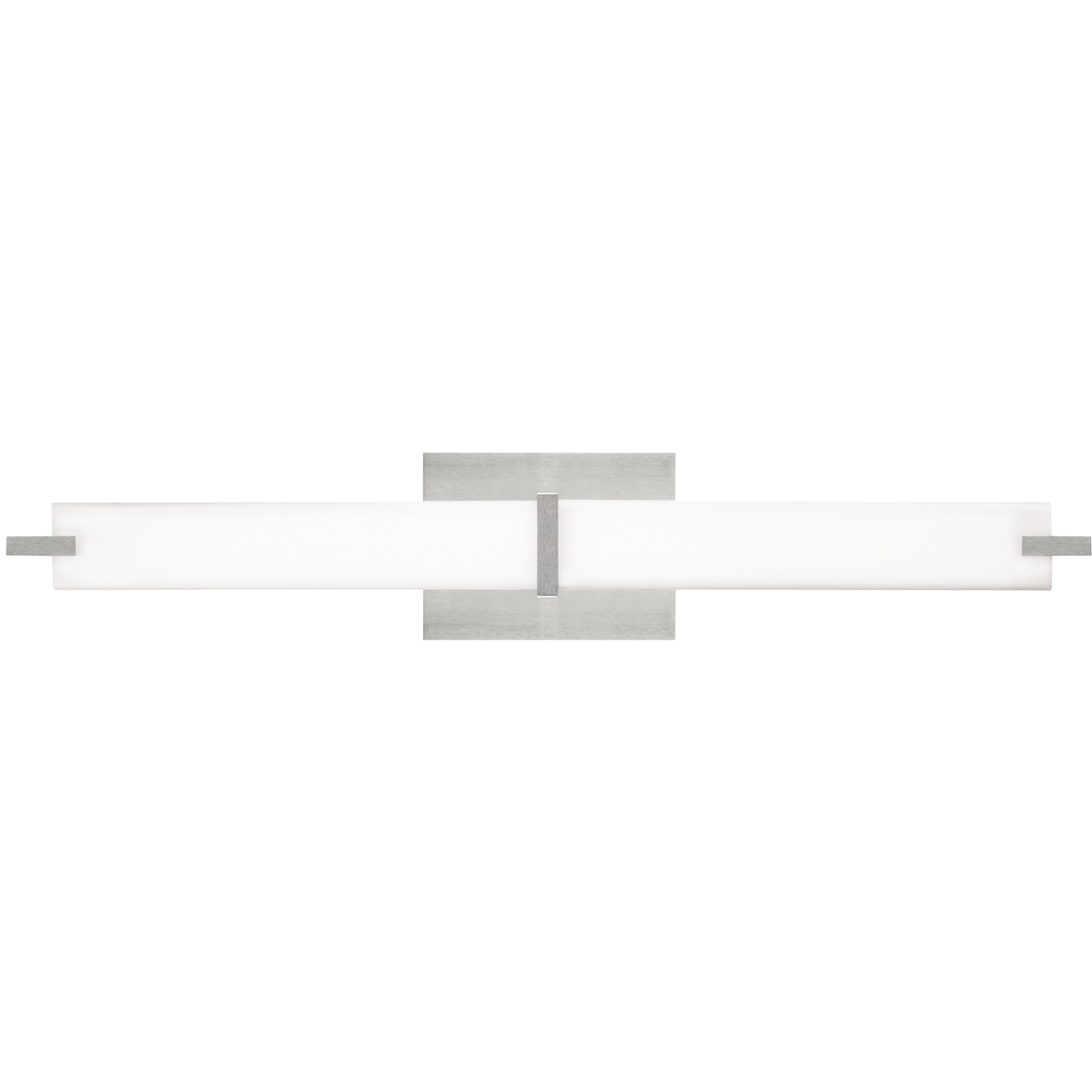 Sean Lavin Metro LED 25.8 inch Satin Nickel Bath Light Wall Light in White Glass, LED 90 CRI 3000K, Integrated LED