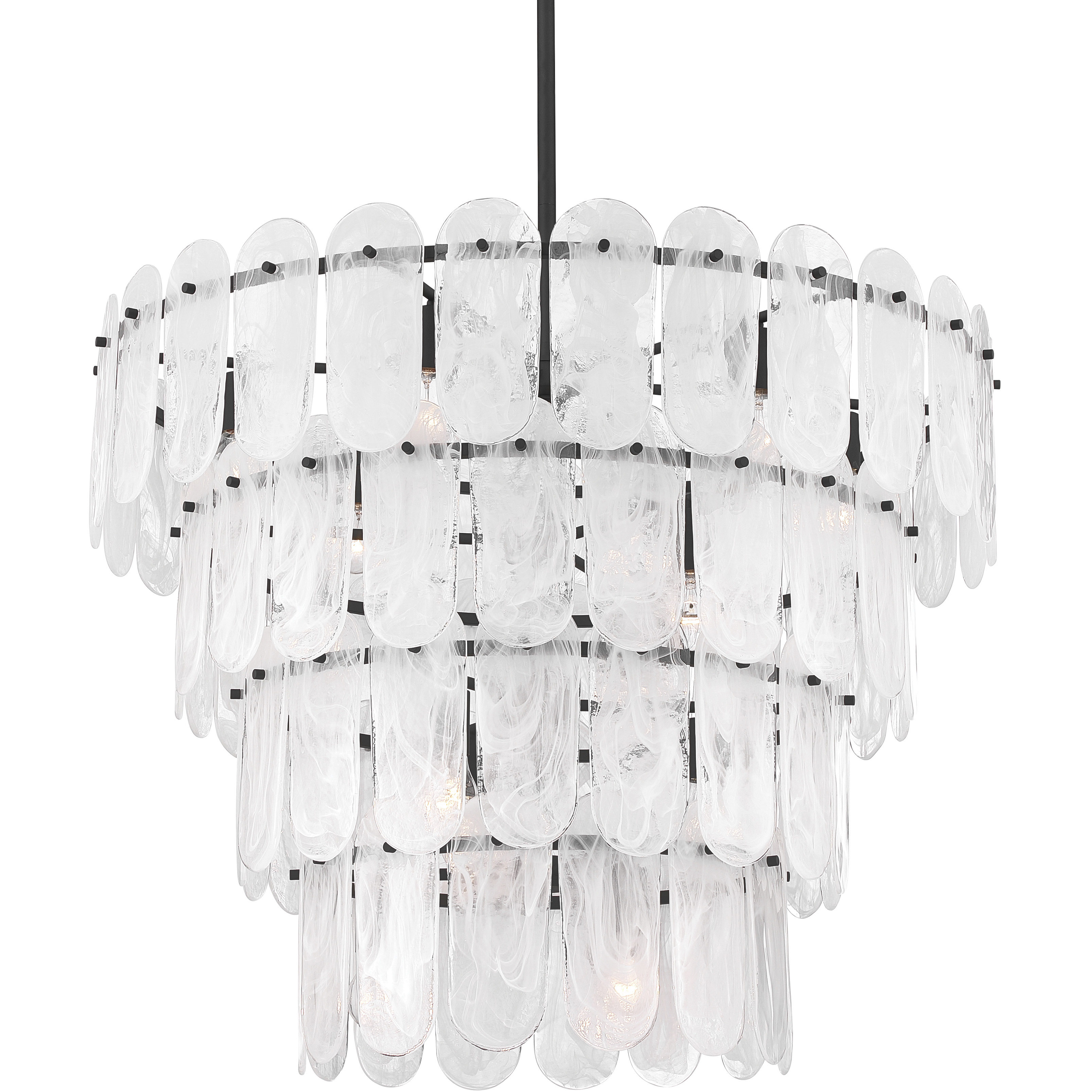 Oldmill 15 Light 37 inch Dark Matte Black Pendant Ceiling Light