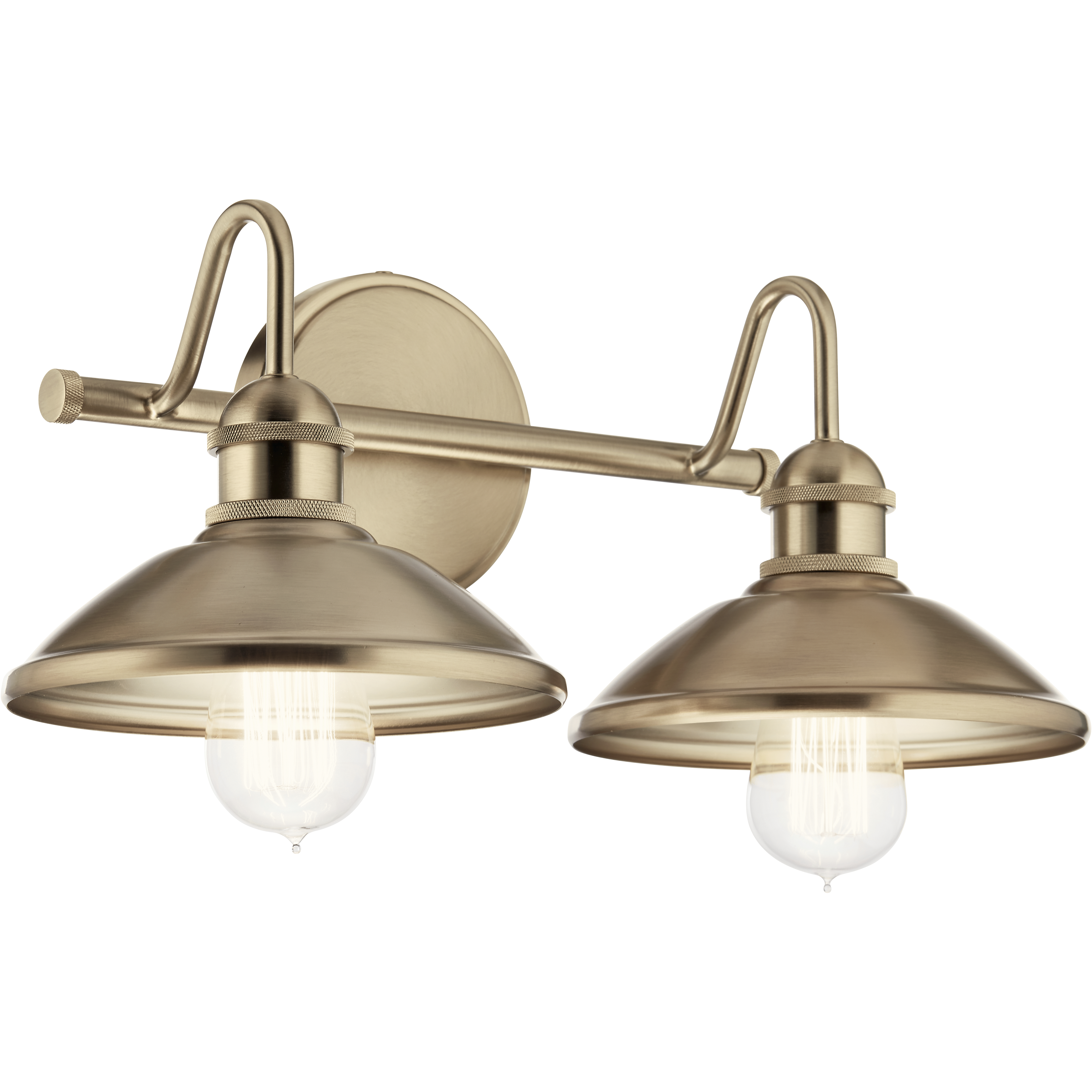 Clyde 2 Light 17 inch Champagne Bronze Bath Vanity Light Wall Light