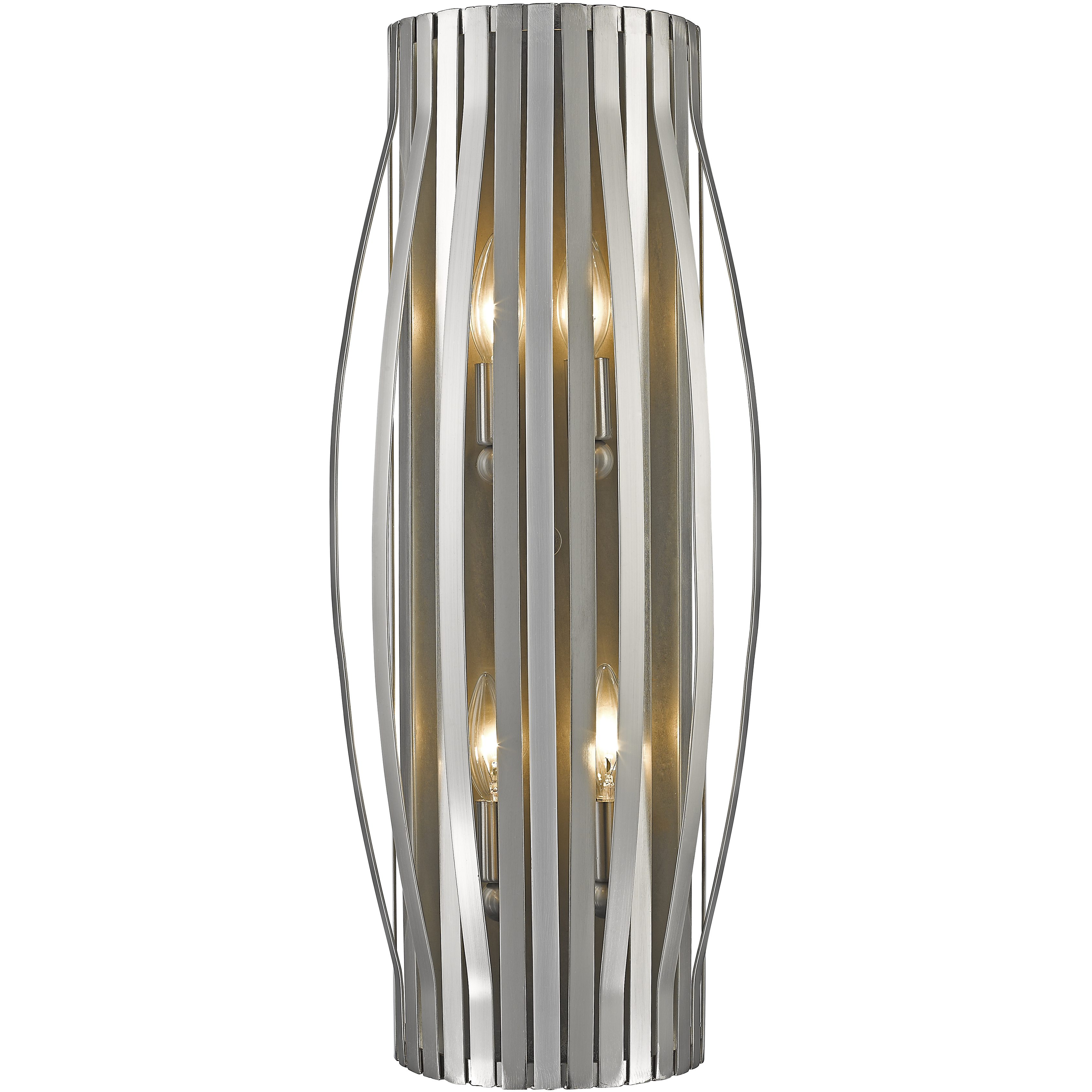 Moundou 4 Light 10.25 inch Brushed Nickel Wall Sconce Wall Light
