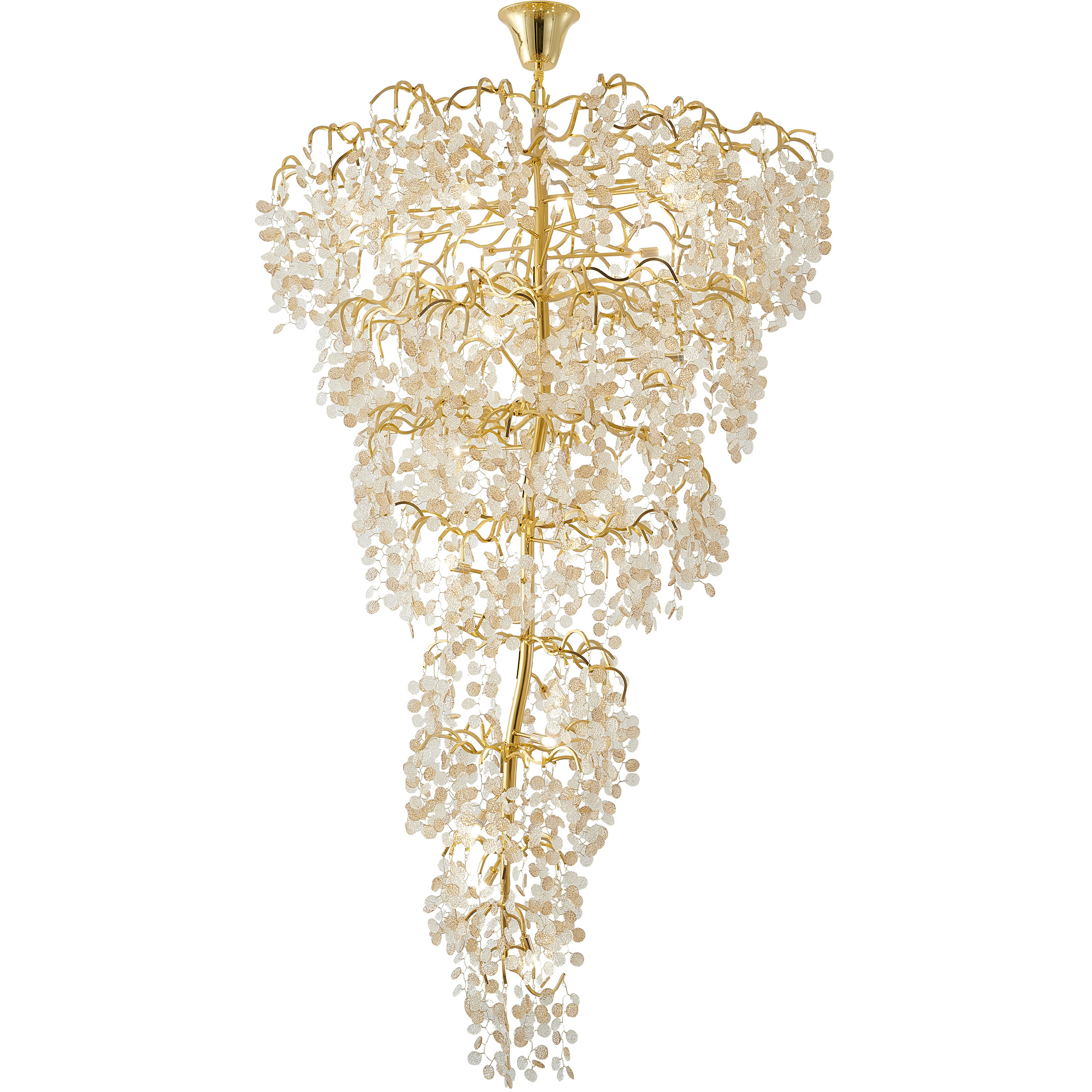 Canada 25 Light 47.25 inch Gold Chandelier Ceiling Light