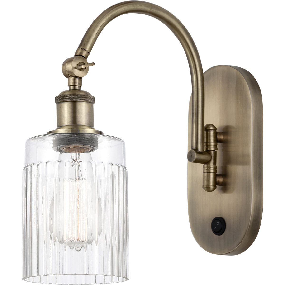 Ballston Hadley 1 Light 5 inch Antique Brass Sconce Wall Light