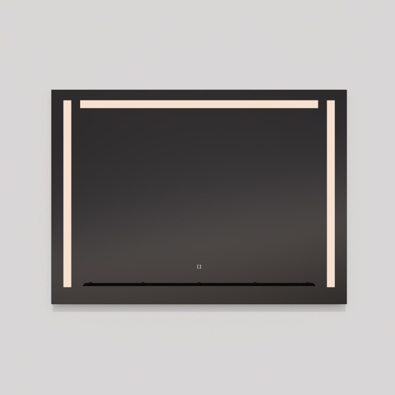 Skylight 60 X 42 inch Black LED Lighted Mirror, Vanita by Oxygen