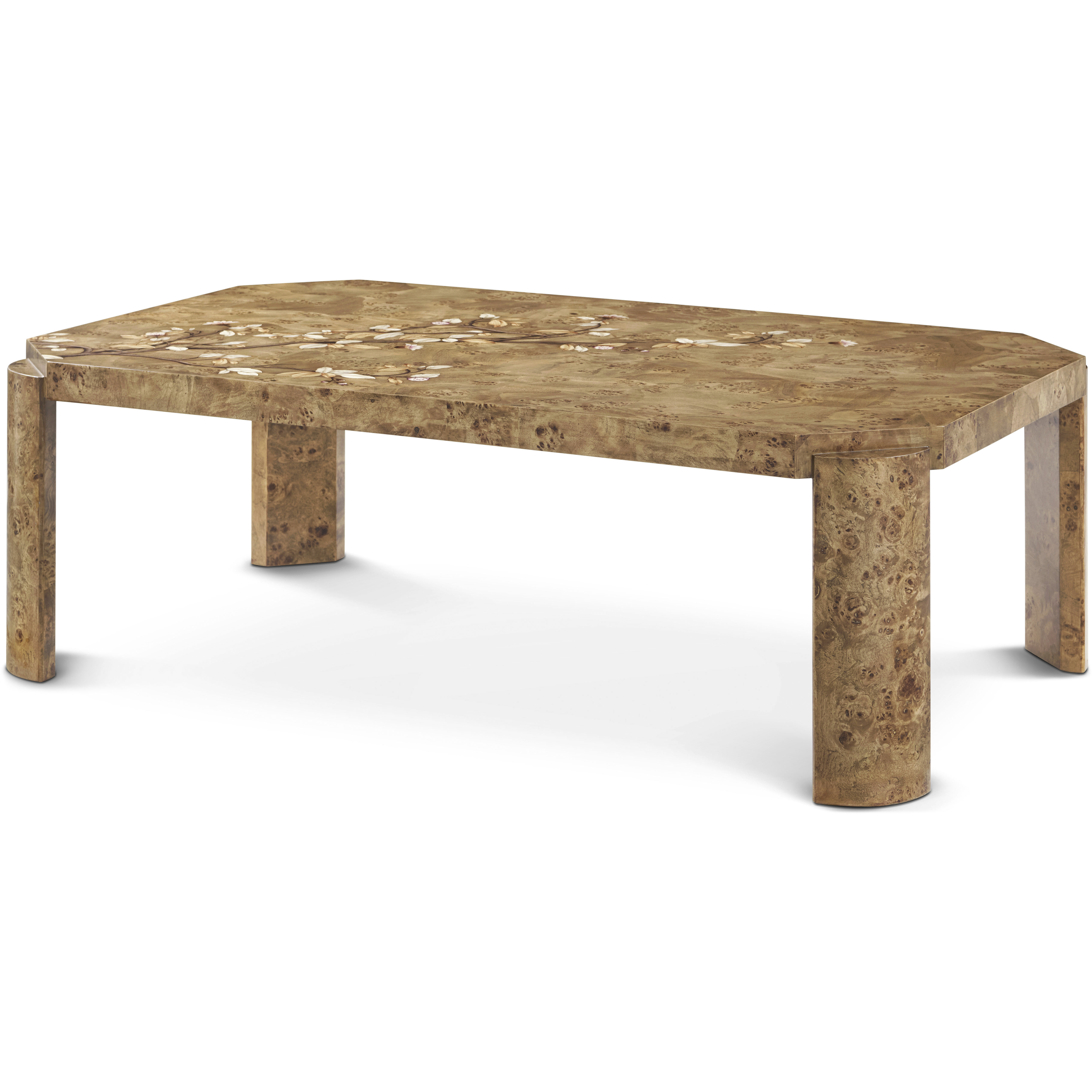 Della 50 X 30 inch Toffee Cocktail Table, Wooden, Perch