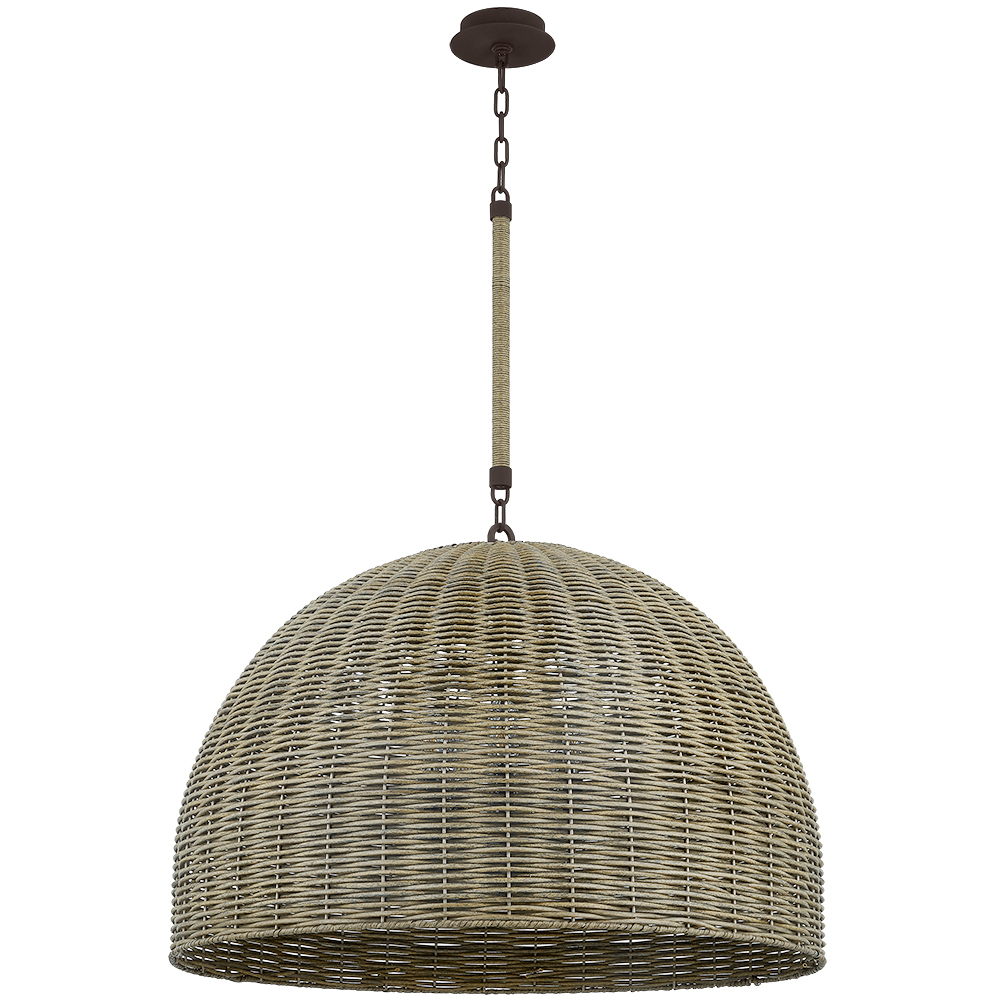 Huxley 5 Light 34 inch Textured Bronze Pendant Ceiling Light