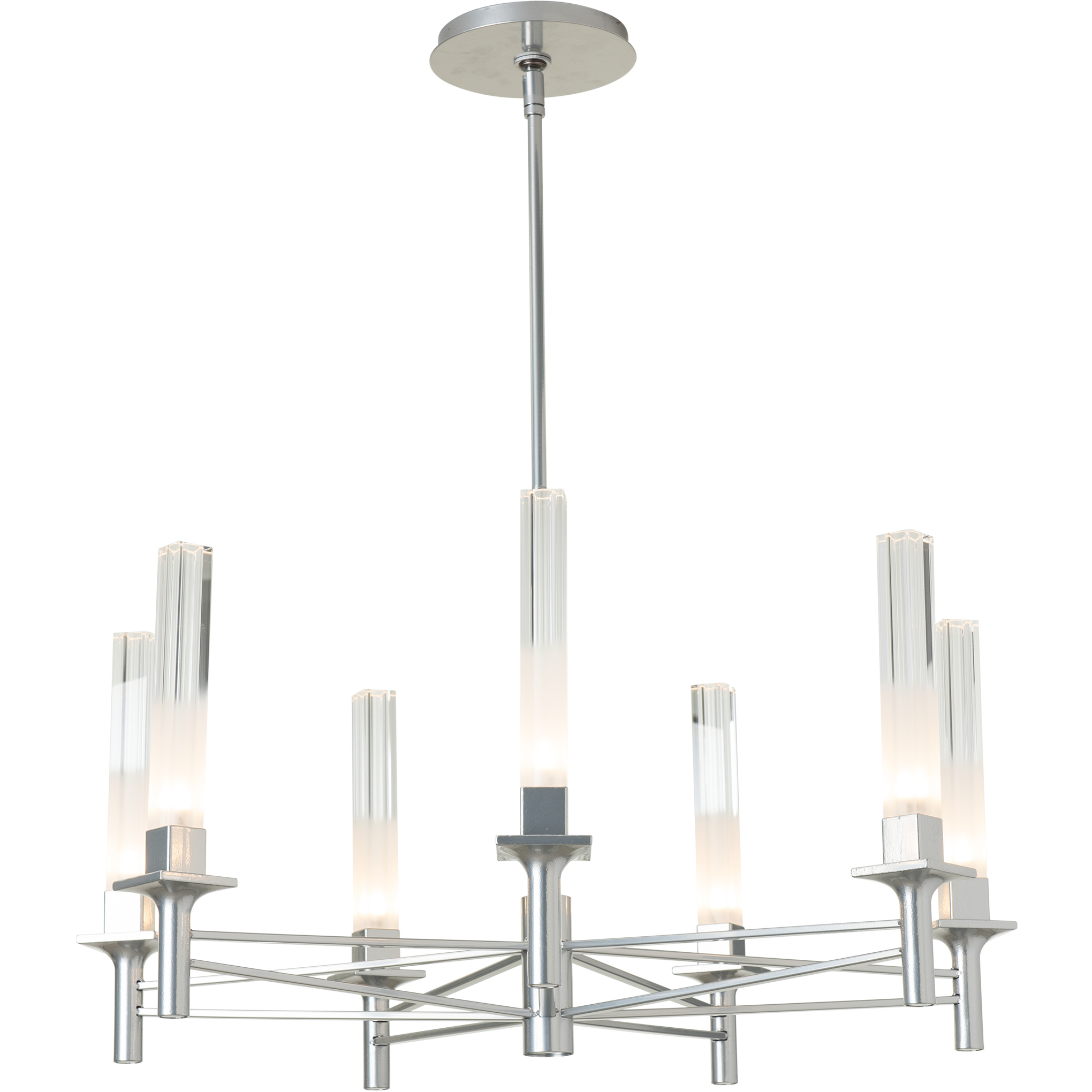 Truss 7 Light 28.6 inch Modern Brass Chandelier Ceiling Light