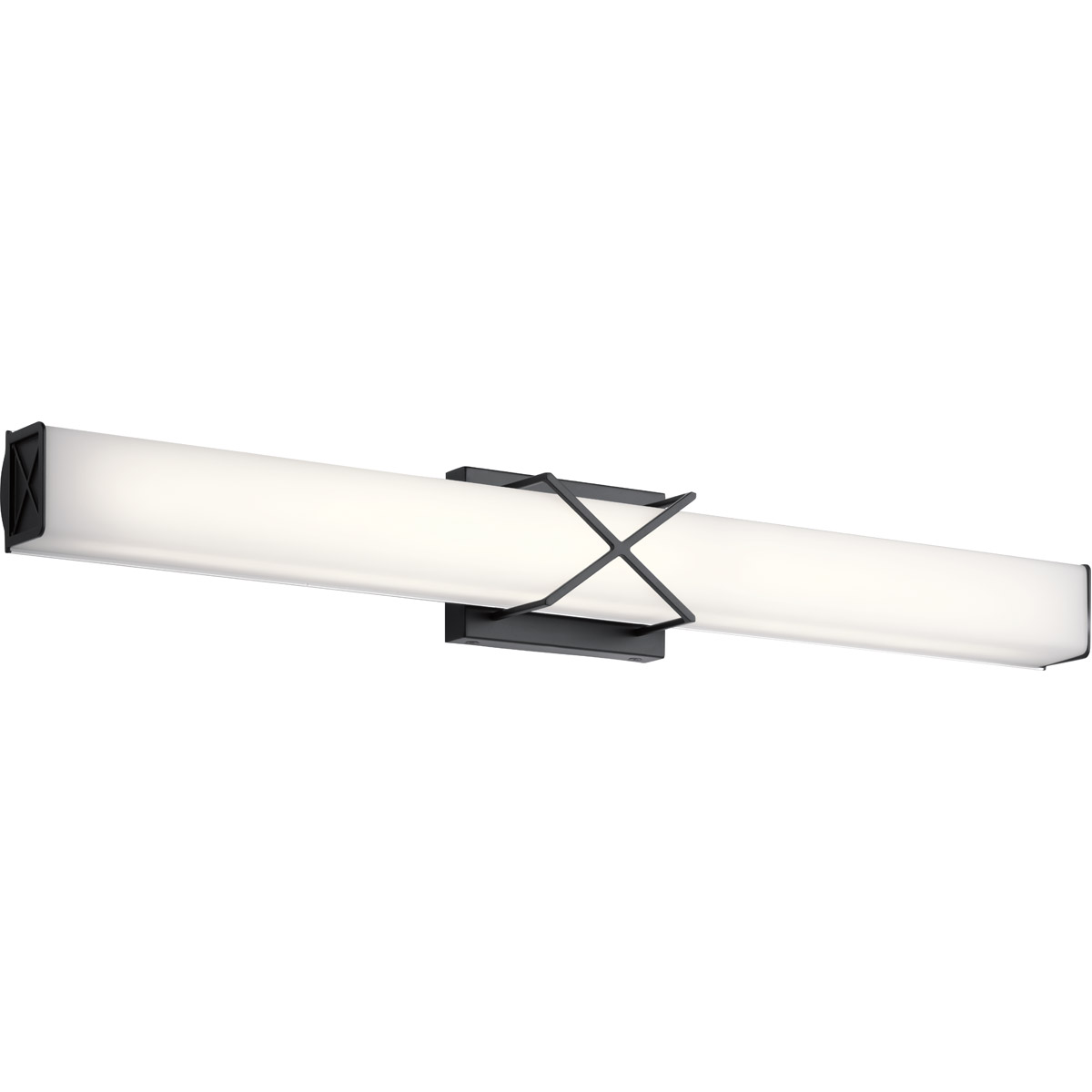 Trinsic LED 32 inch Matte Black Linear Bath Large Wall Light, Large