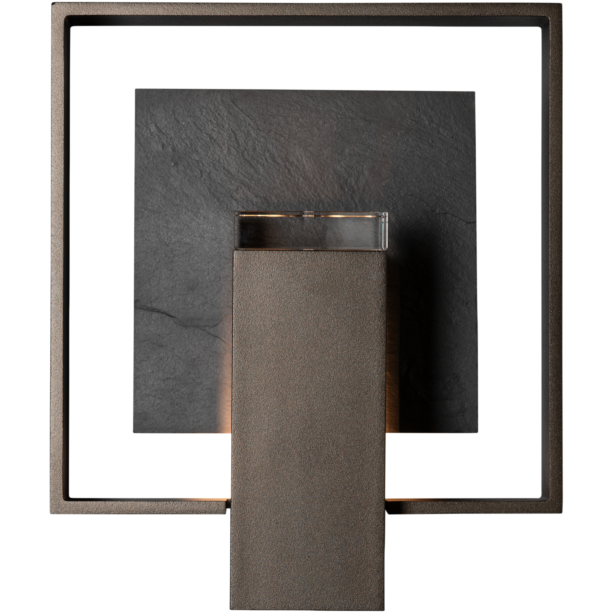Shadow Box 1 Light 11.7 inch Coastal Dark Smoke Outdoor Sconce, Medium