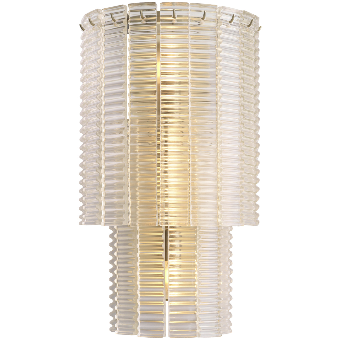 Imperial 3 Light 13.39 inch Brushed Brass and Clear Glass Wall Lamp Wall Light
