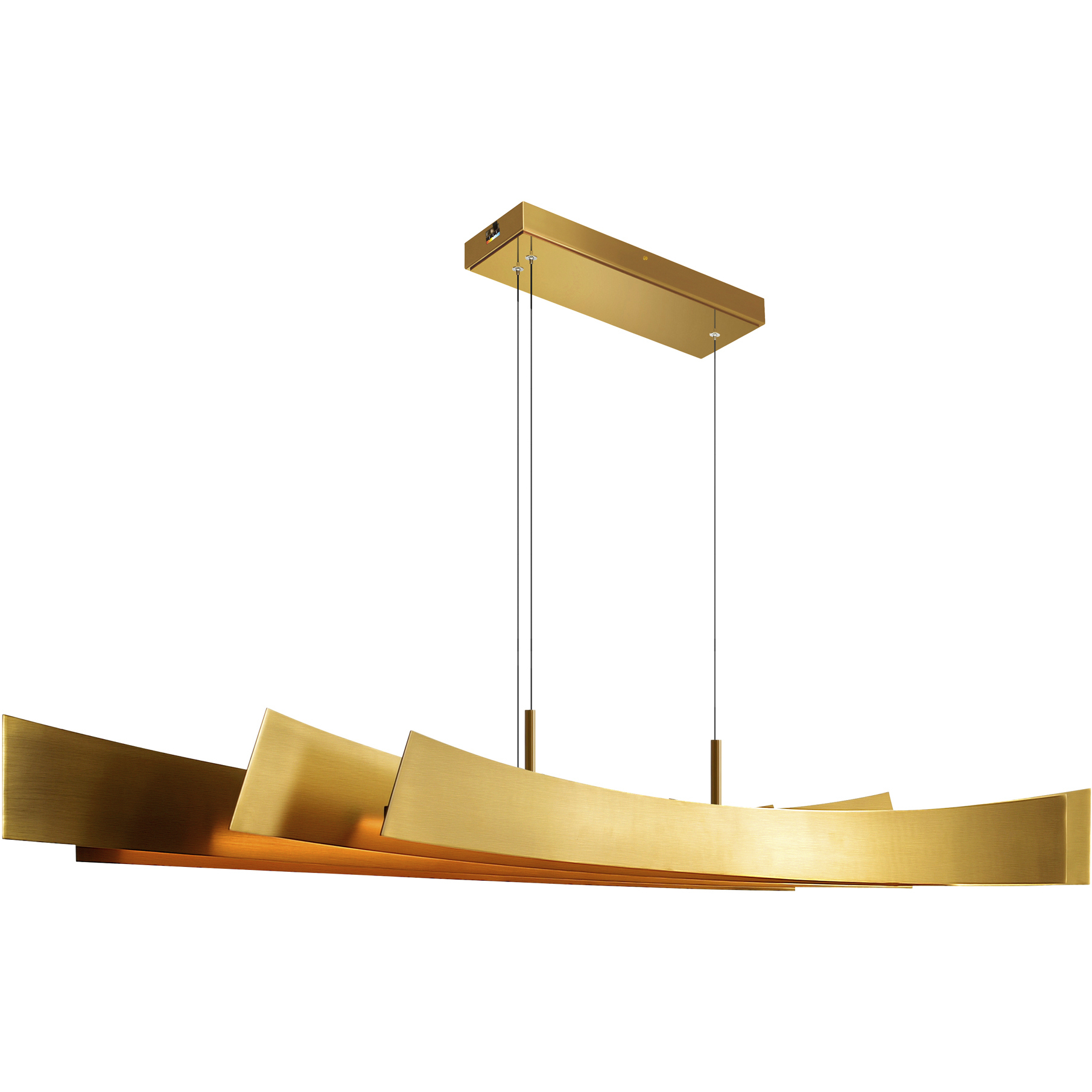 Candora LED 50 inch Brass Island/Pool Table Light Ceiling Light