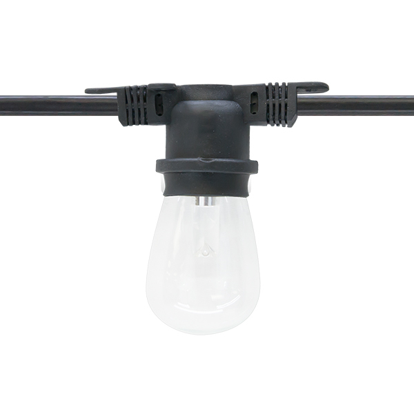 Commercial Grade String Light Collection 50 Light 100 foot Black String Light 