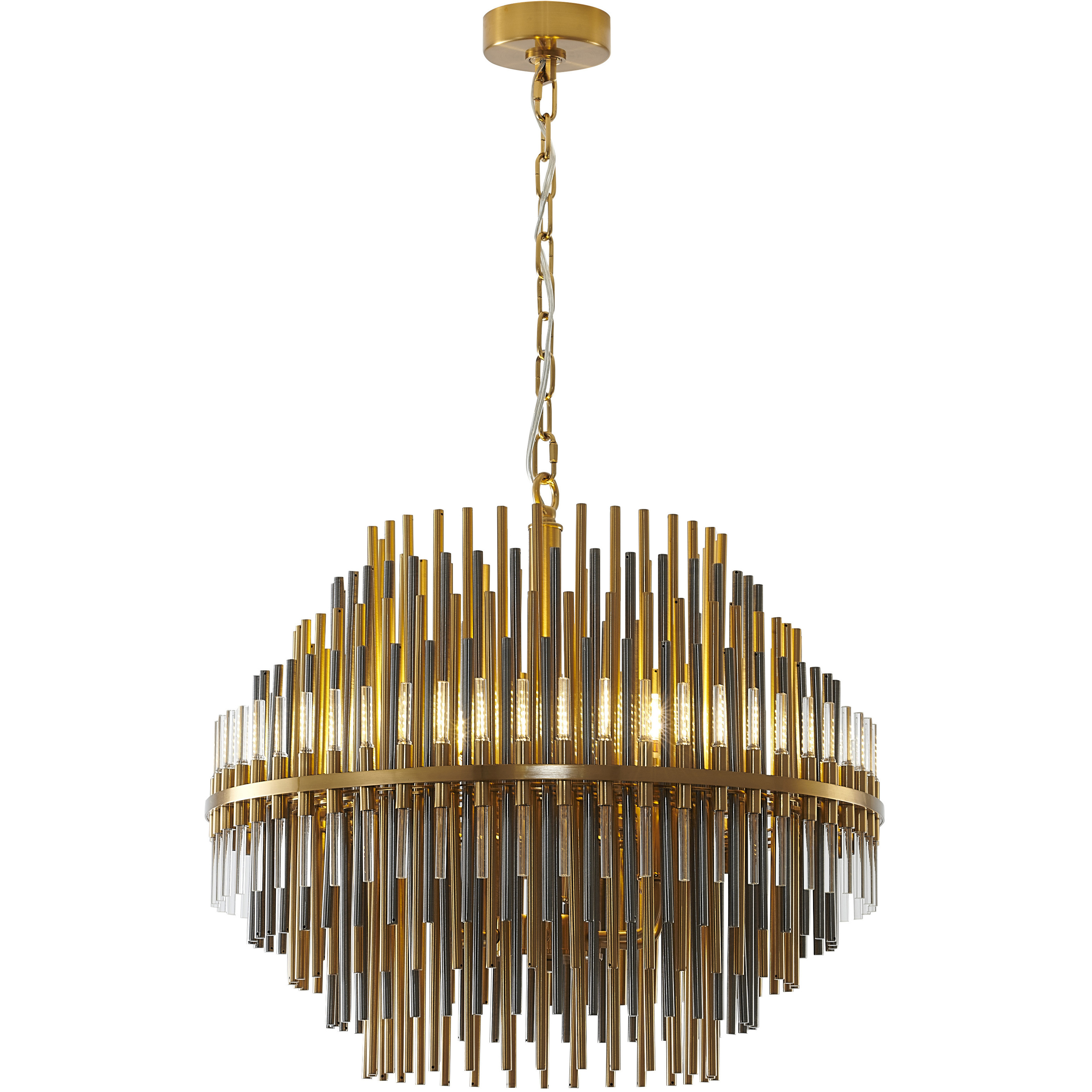 Canada 6 Light 24 inch Brass Chandelier Ceiling Light