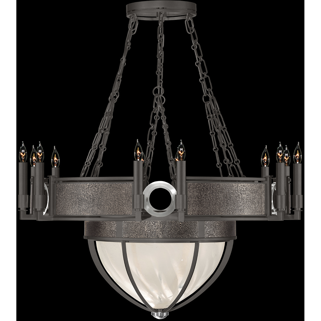 Mirage 15 Light 35.75 inch Black Chandelier Ceiling Light