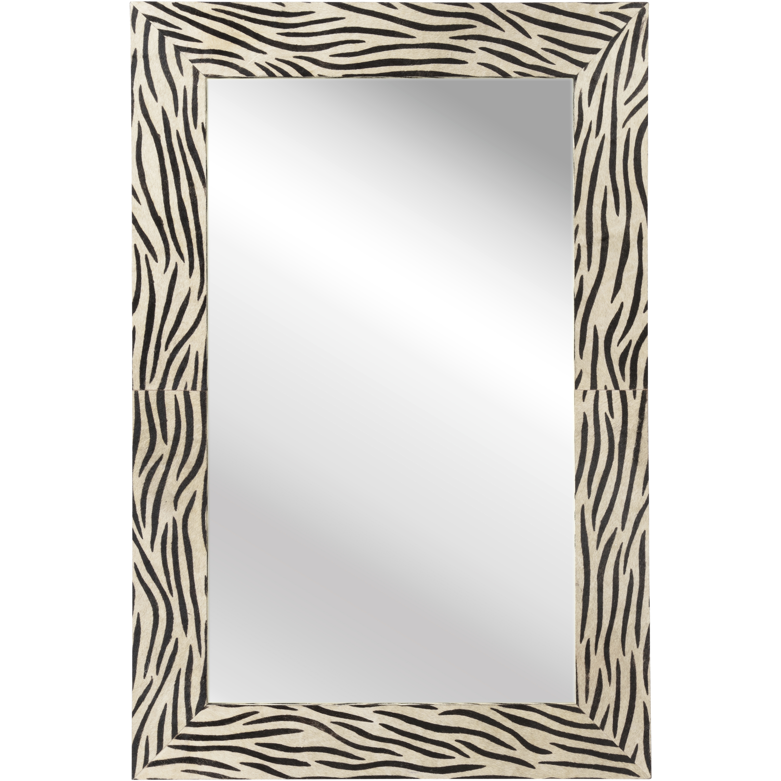 Serengeti 47.5 X 31.75 inch Black and White/Cream Mirror