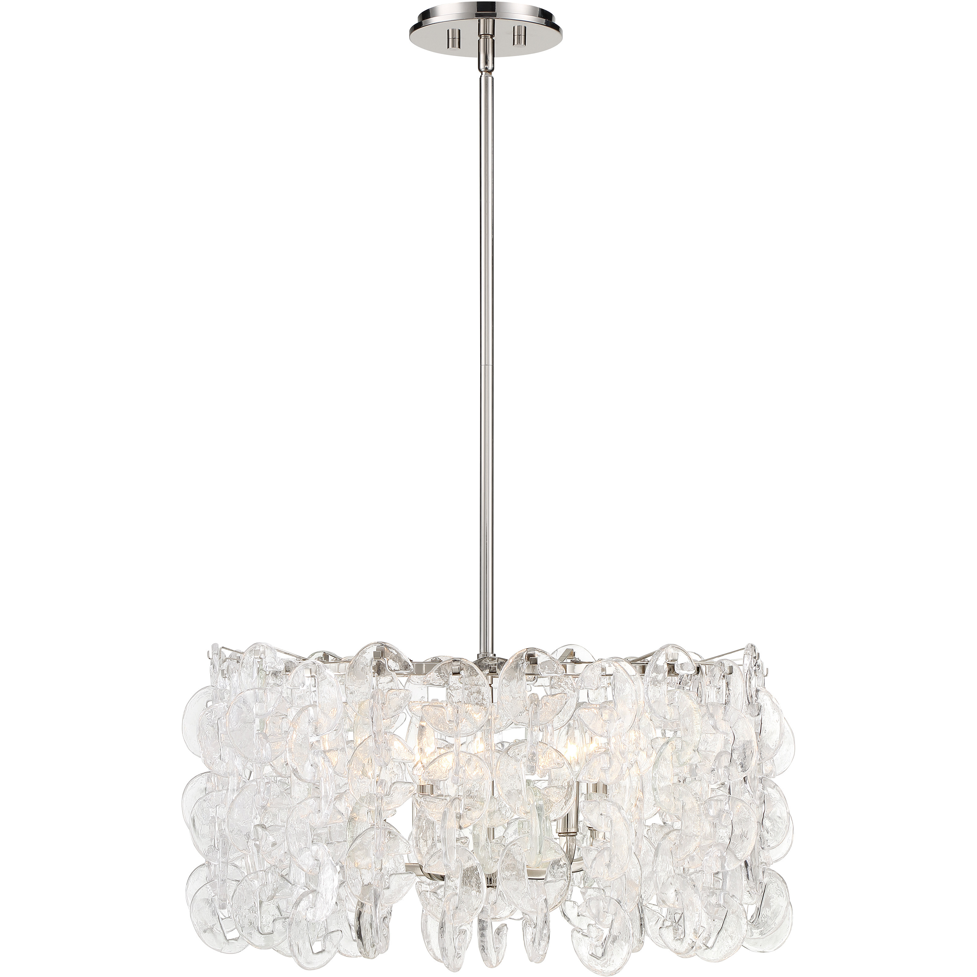 Taffinoe 5 Light 25 inch Polished Nickel Pendant Ceiling Light