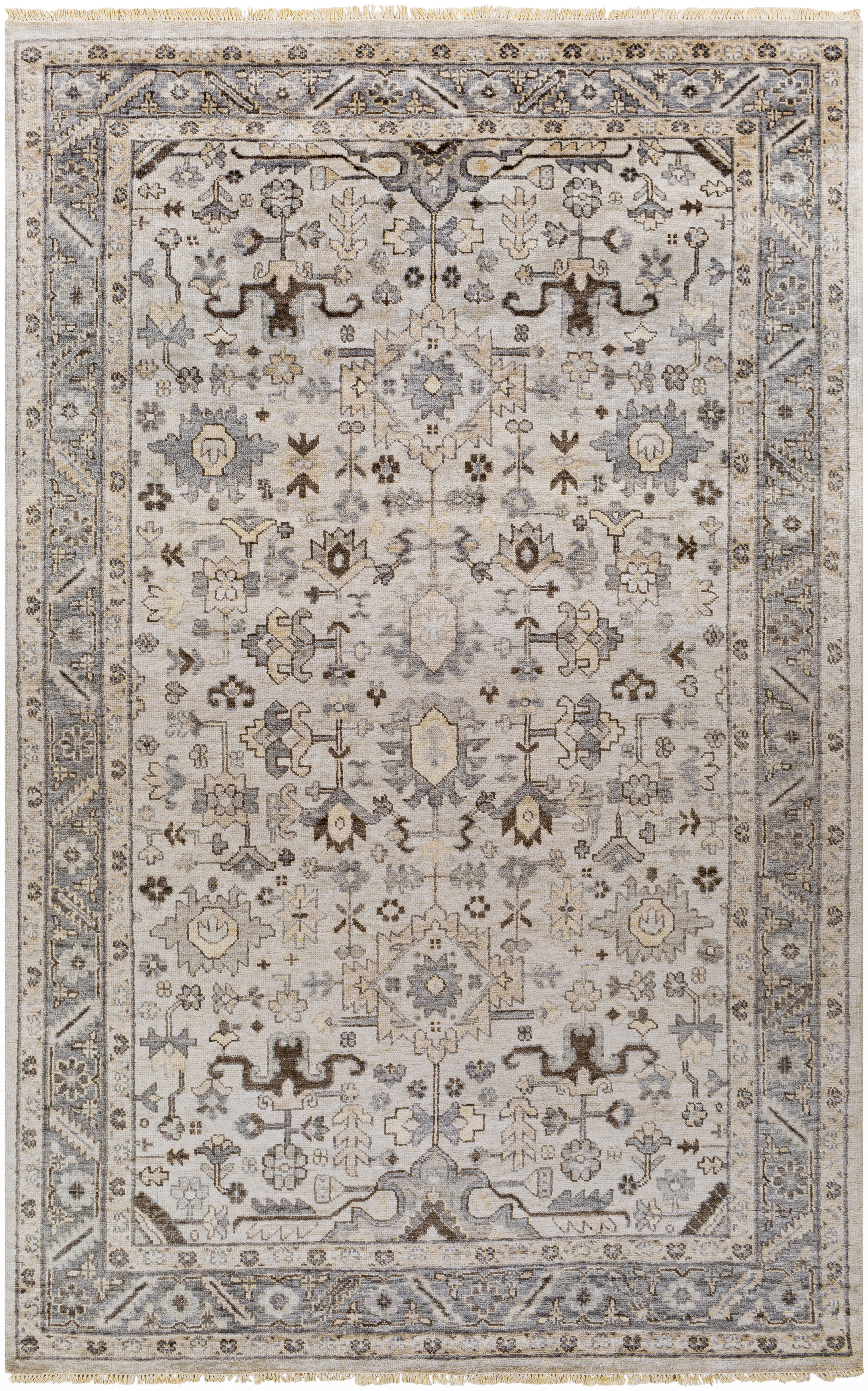 Poppy 36 X 24 inch Light Gray Rug, Rectangle
