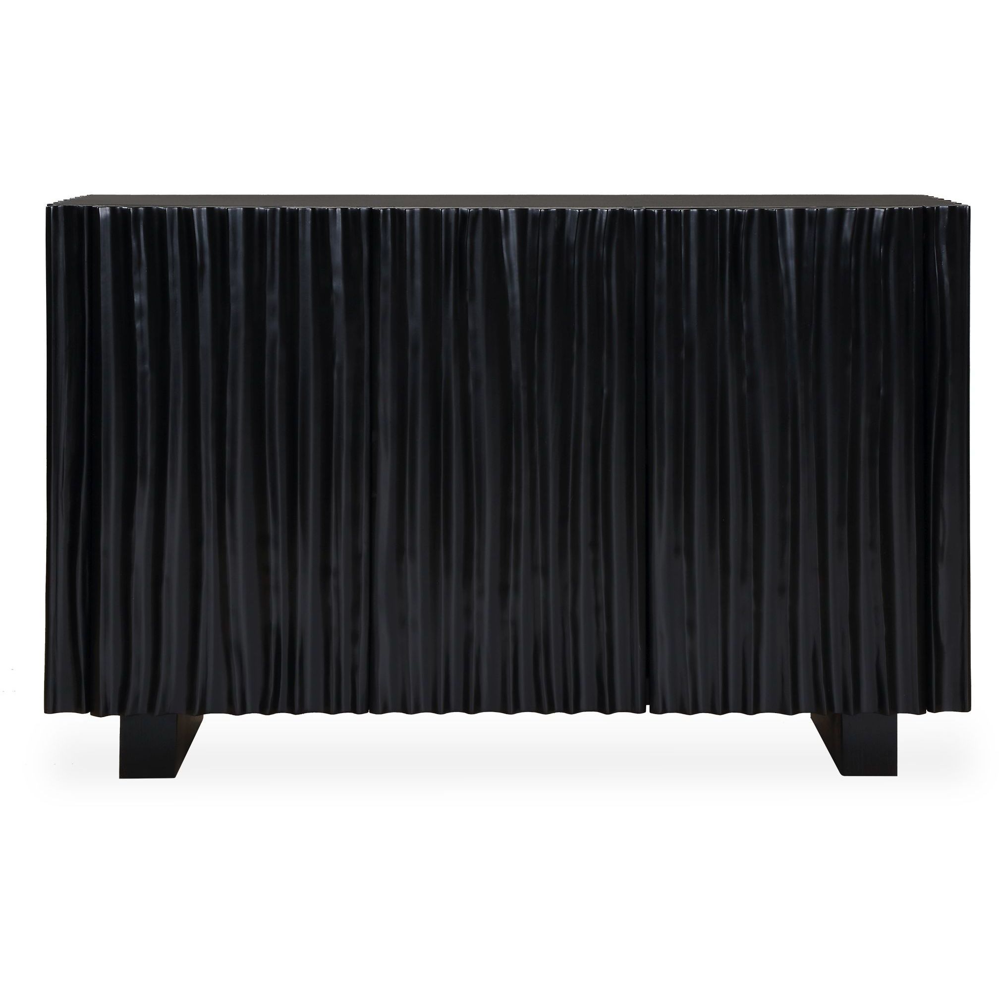 Mercado Black 3 Door Cabinet
