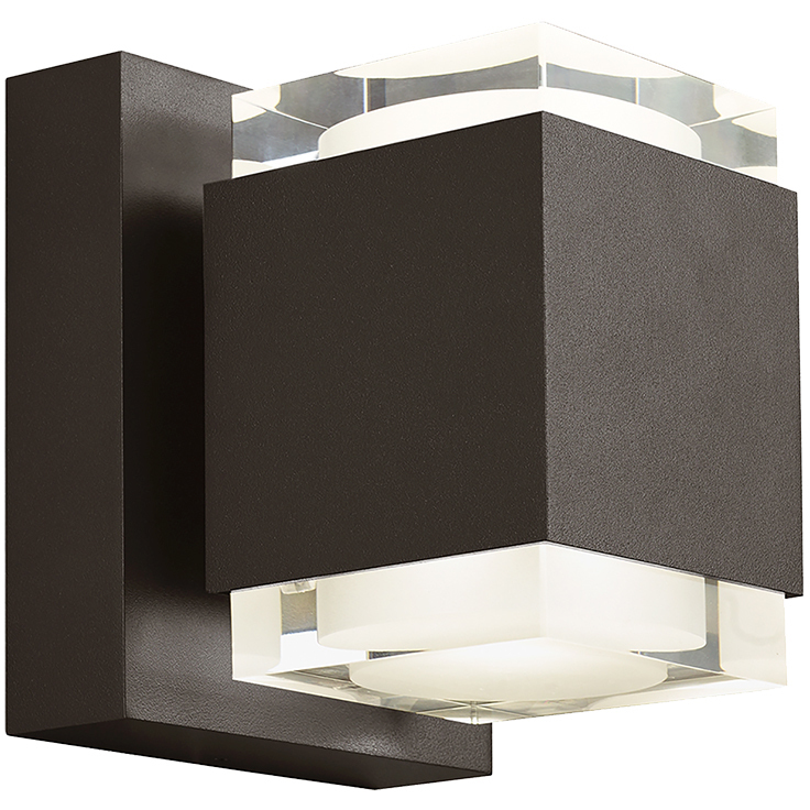 Sean Lavin Voto LED 8.3 inch Bronze Outdoor Wall Light in LED 80 CRI 4000K, Surge Protection, Uplight/Downlight, Integrated LED