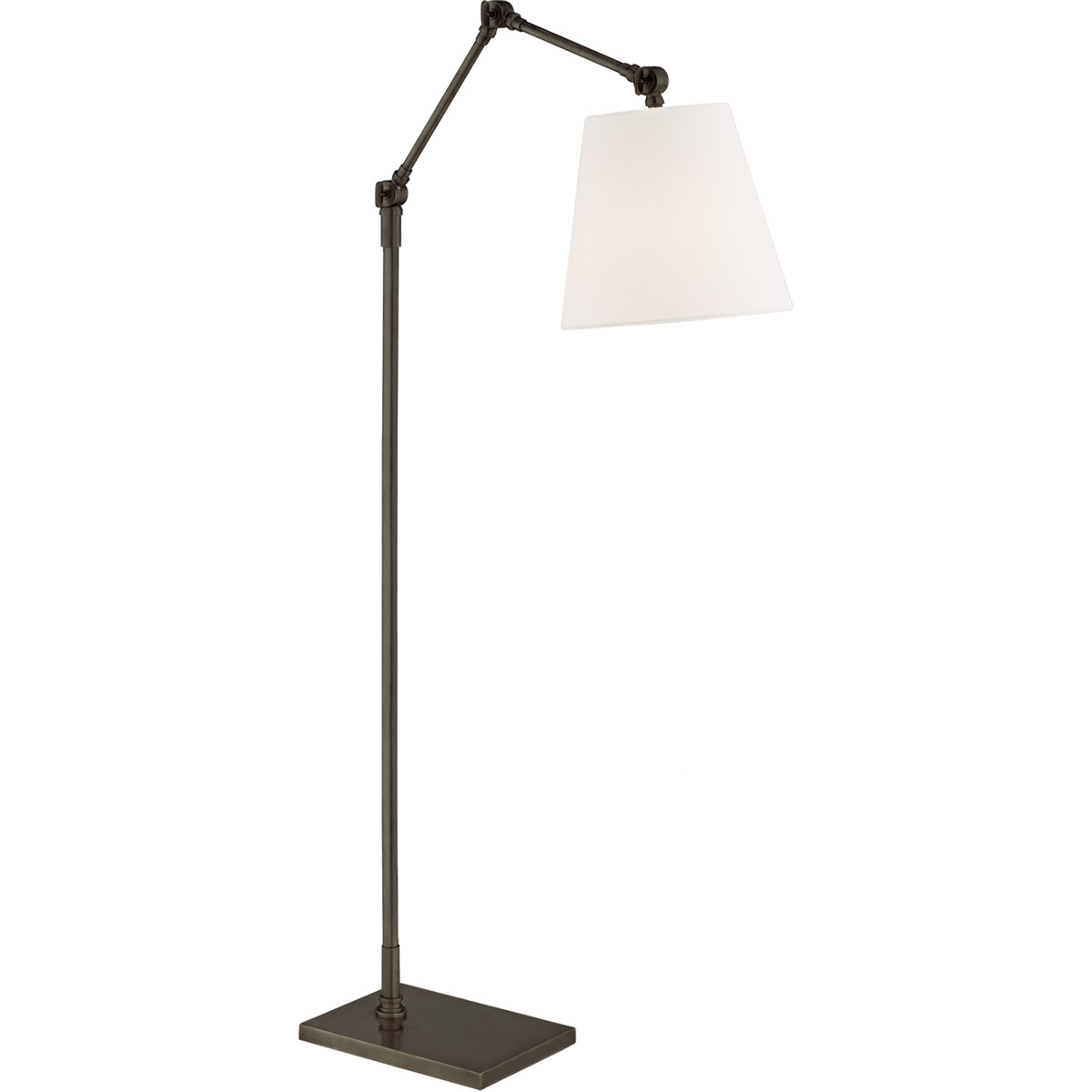 Suzanne Kasler Graves 50 inch 100 watt Bronze Articulating Floor Lamp Portable Light